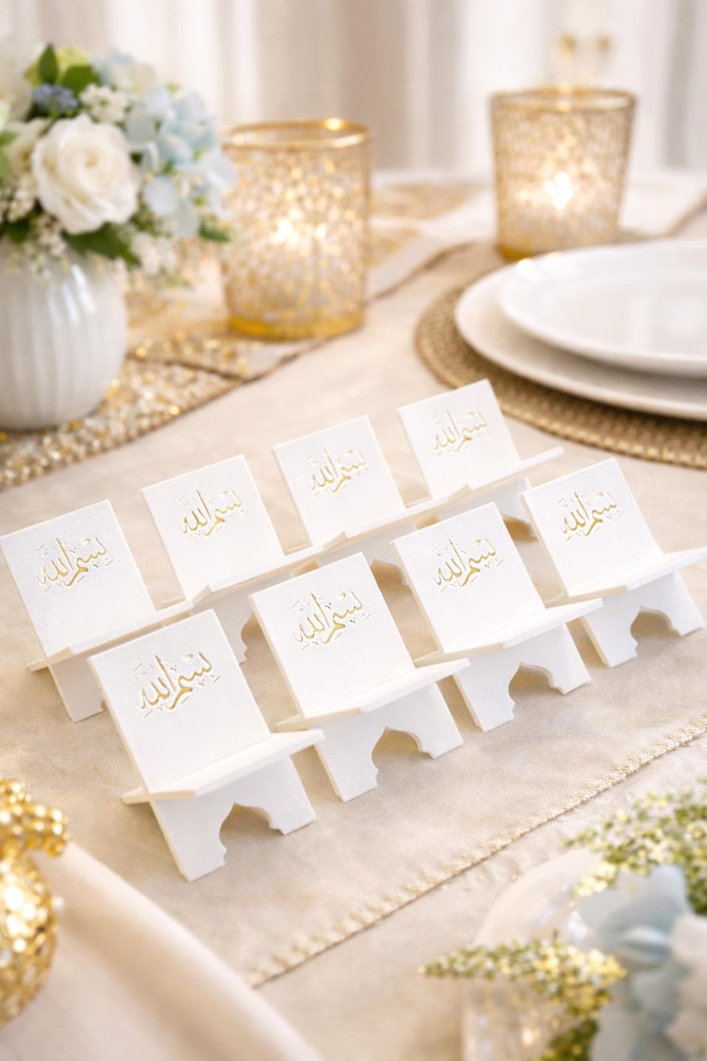 Ramadan Date Stand – 1 per Guest | Bismillah Top Islamic Iftar Table Decor