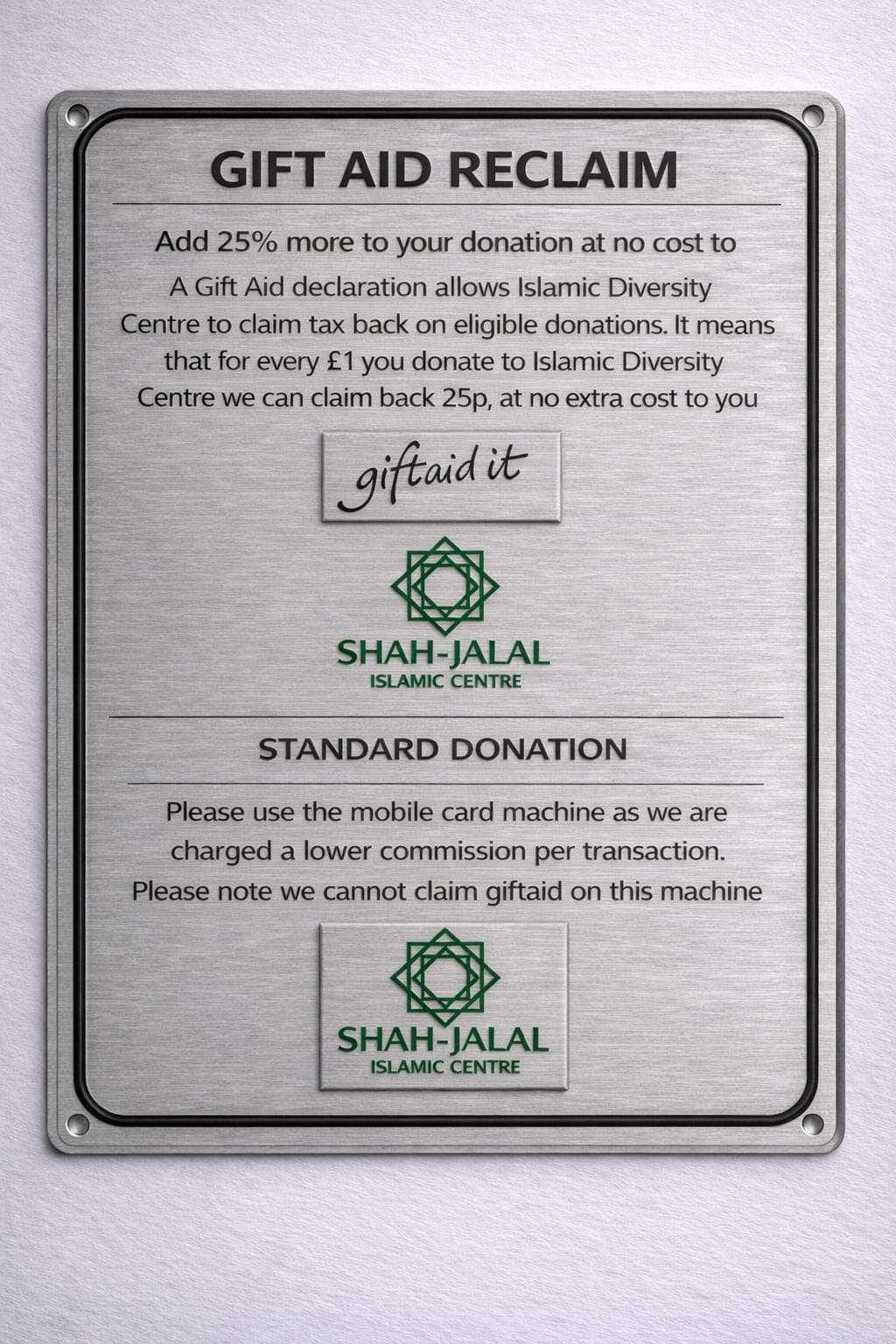 3D Printed Mosque Polite Notice Sign | Custom Islamic Centre Wall Plaque | Raised Letter White Prayer Room Sign | Masjid Courtesy Reminder - image 3