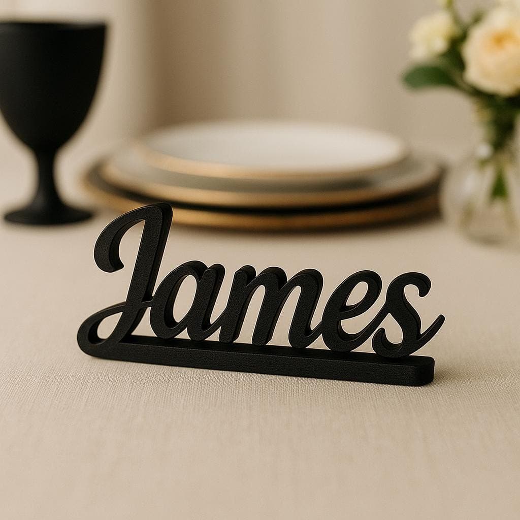 Personalised 3D Printed Name Place Signs • Ramadan Iftar Table Decor • Eid Dinner Name Decorations