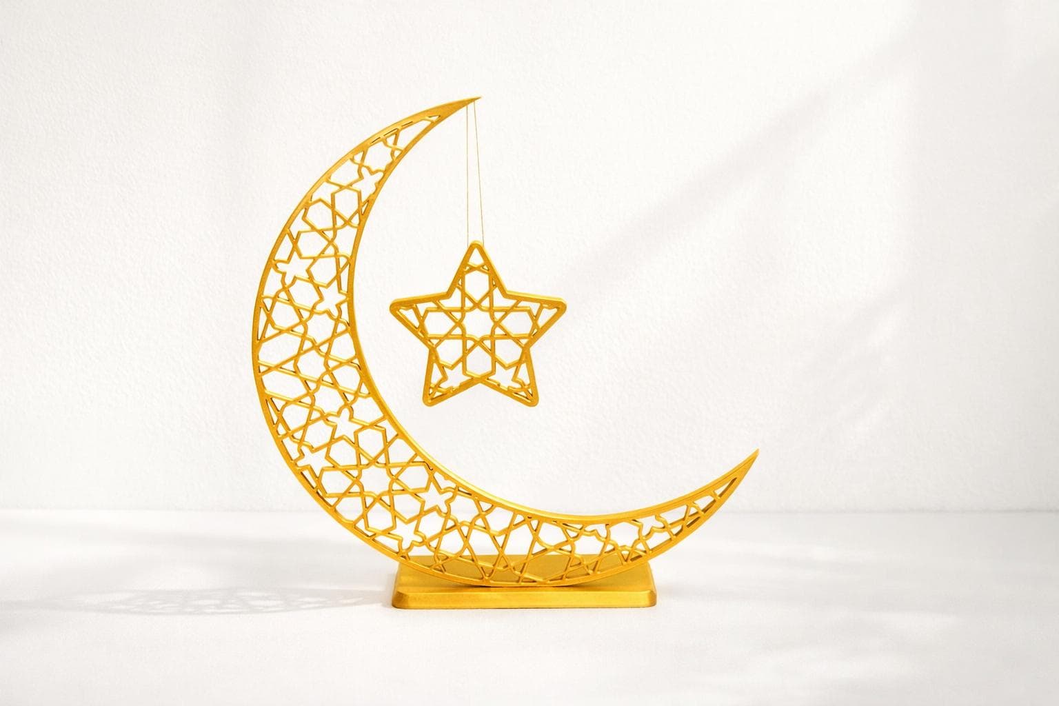 Eid Crescent Moon Table Decor | Islamic Home Decor | Eid Decoration | Muslim Eid Gift | Ramadan Decor