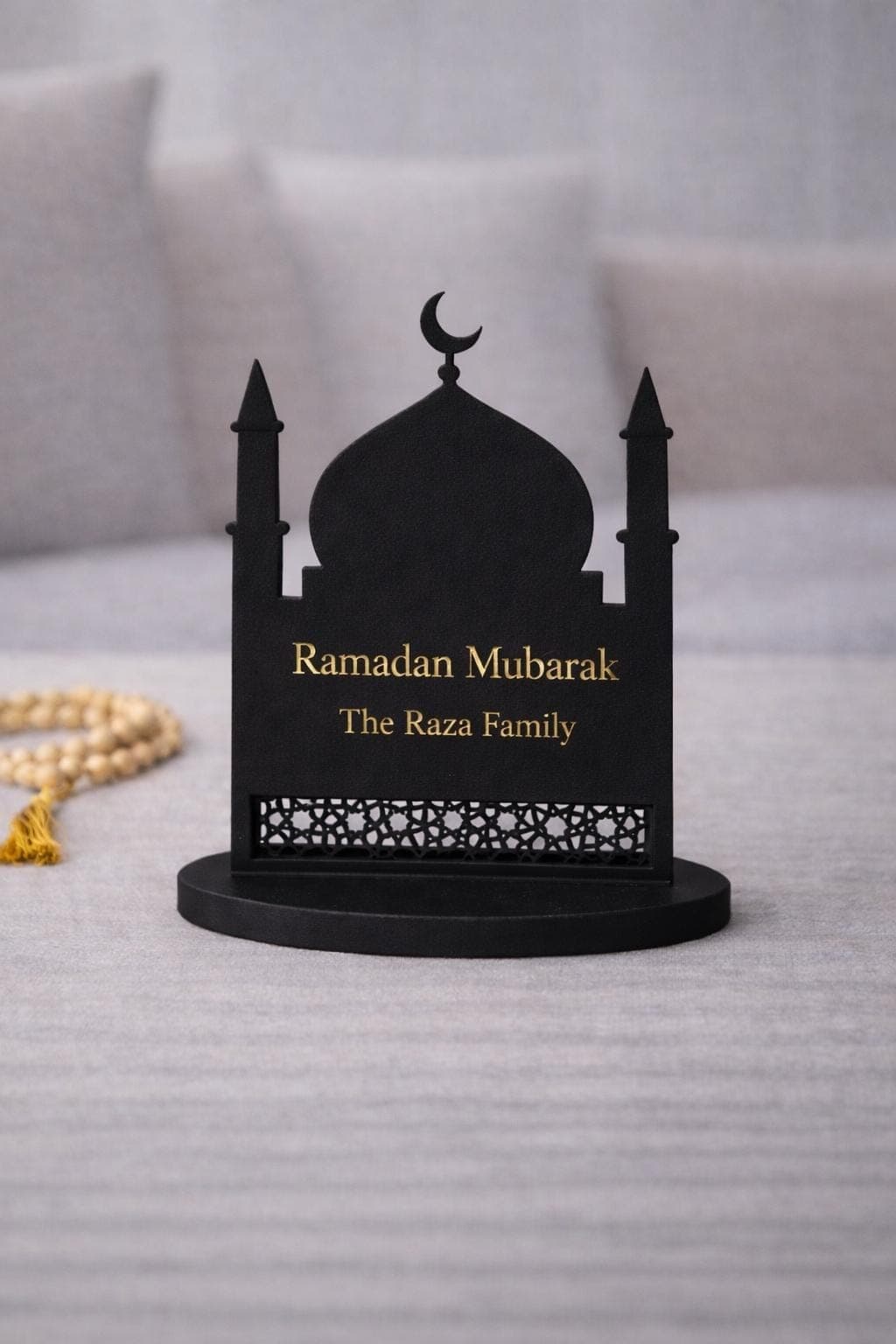 Our Ramadan Family Mosque Plaque | Personalised Islamic Home Decor | 3D Printed Ramadan Decoration | Eid Gift - image 5