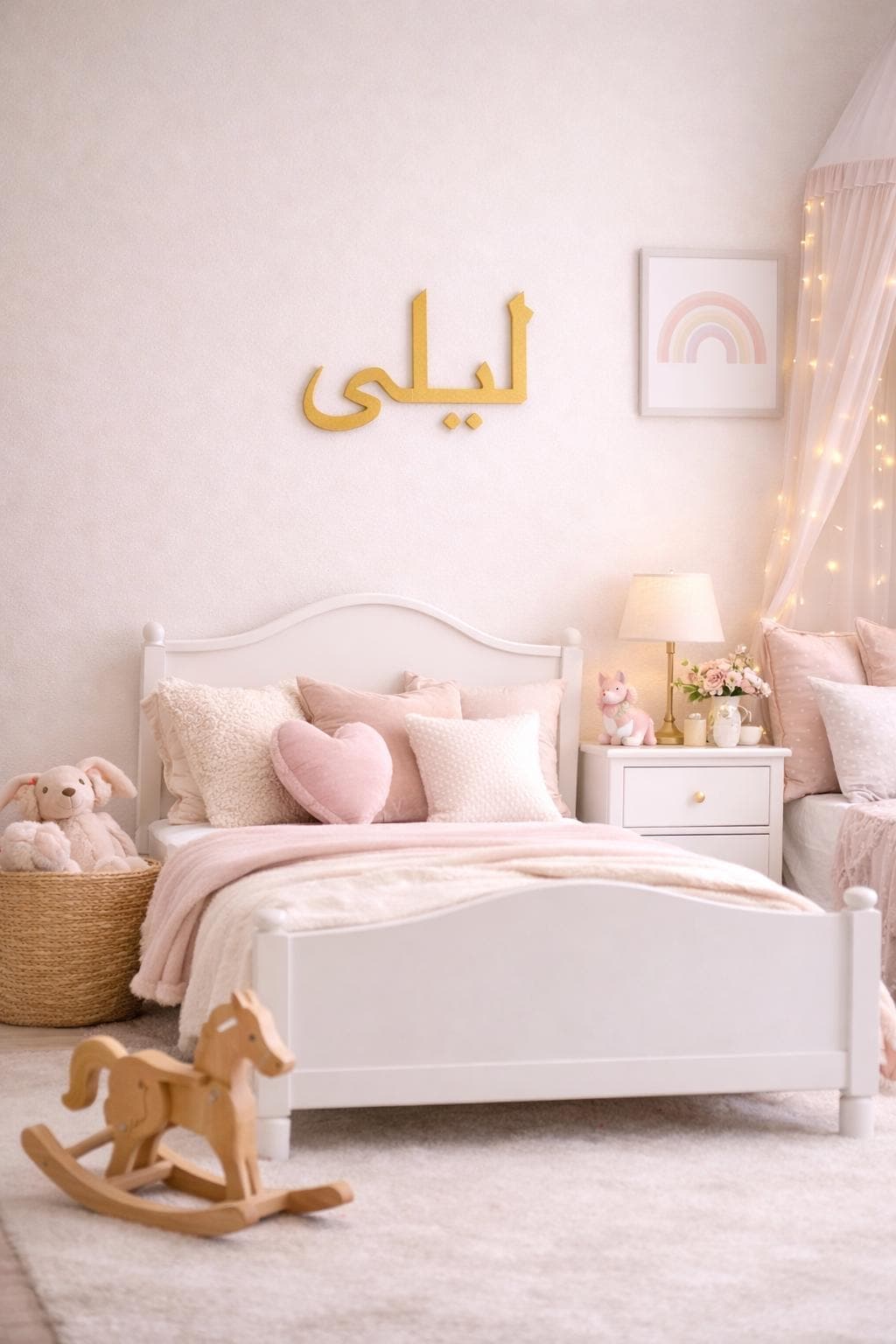Custom Arabic Name Sign | Personalized Arabic Calligraphy Wall Decor | Islamic Name Wall Art | Nursery Name Sign | Muslim Home Decor Gift