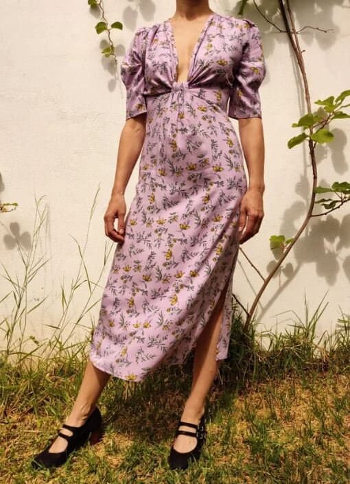 Patron de couture pour la robe midi des vacances d’été / PDF pour téléchargement immédiat/taille s-m-l-xl - image 4