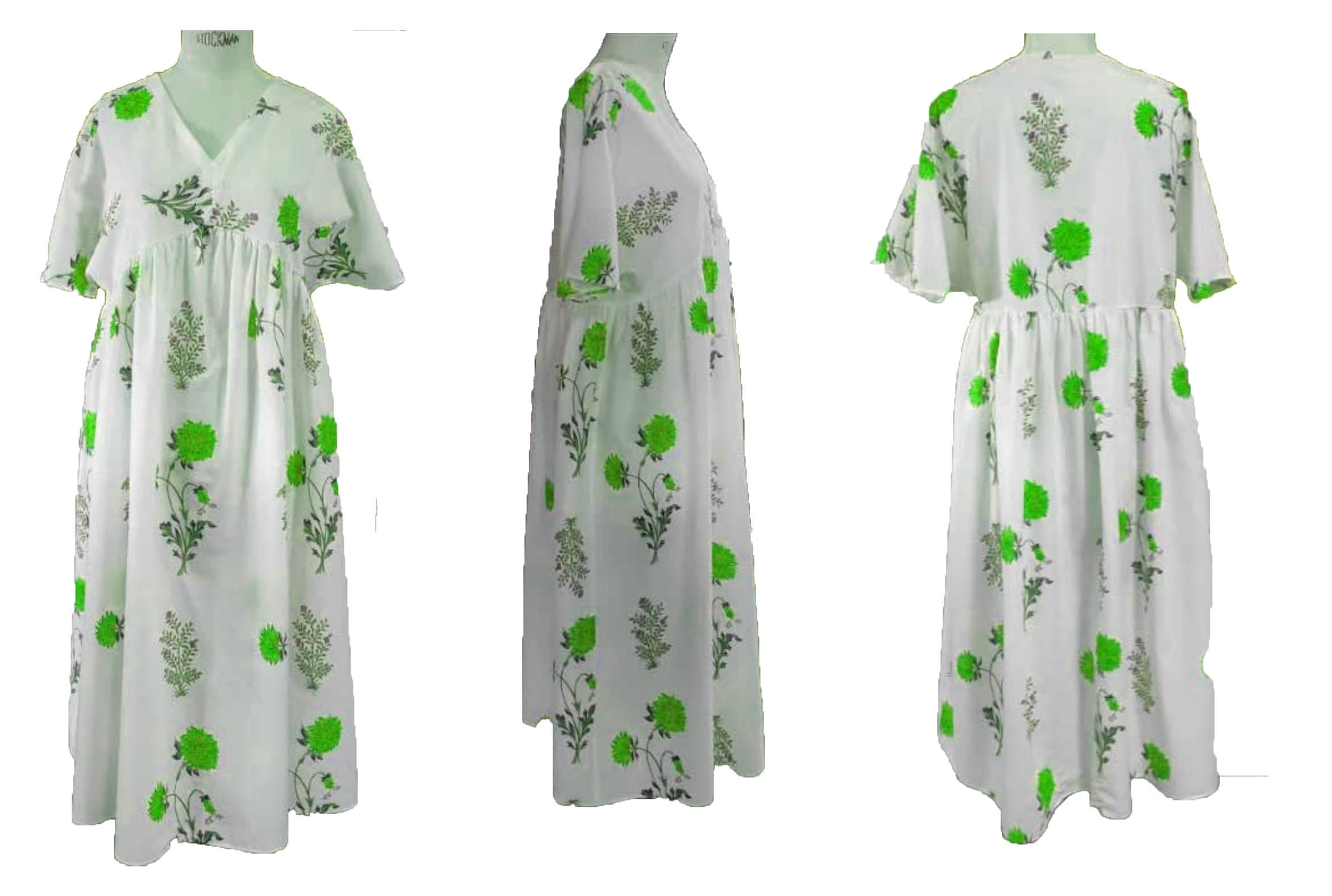 Pdf swing pattern hindu kaftan / Caftan Drafting and Step By Step Couture Instructions / Maxi Dress Pattern Making / PDF Tutorial - image 3