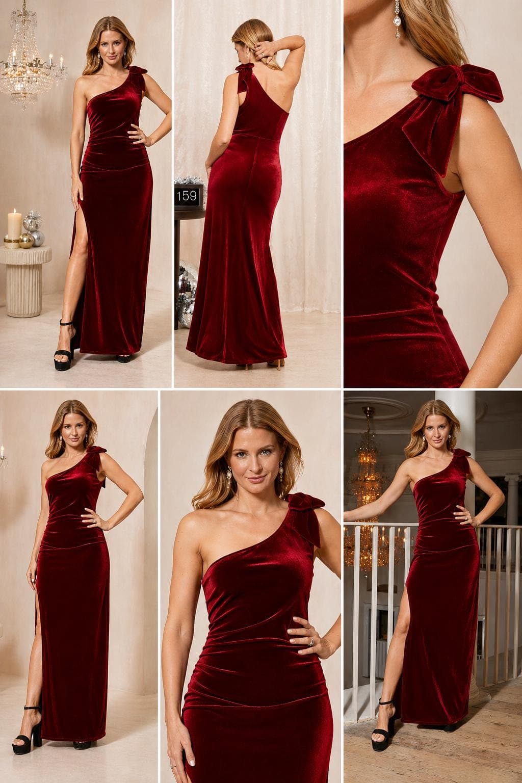 Zeo one Shoulder Dress Sewing Pattern PDF, Evening Gown Pattern, Asymmetrical Dress with Bow, Slit Dress,Sizes 6-22, A4 A0 Instant Download - image 3