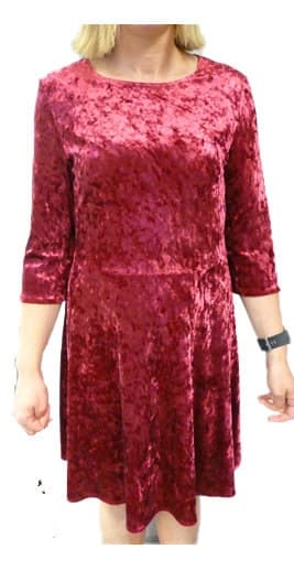 Twist Back FF Velour dress PDF digital sewing pattern // Size 6-22 UK // Instant download with 9 printable sizes - image 3