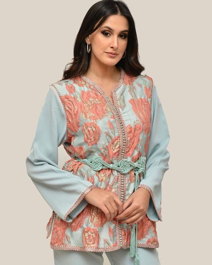 PDF swing pattern jabadour Marocaines longe sleeve- Muslim dress, clothing for women/Easy Digital pdf 5 Printable Sizes XS-XL-pdf A4 - image 3
