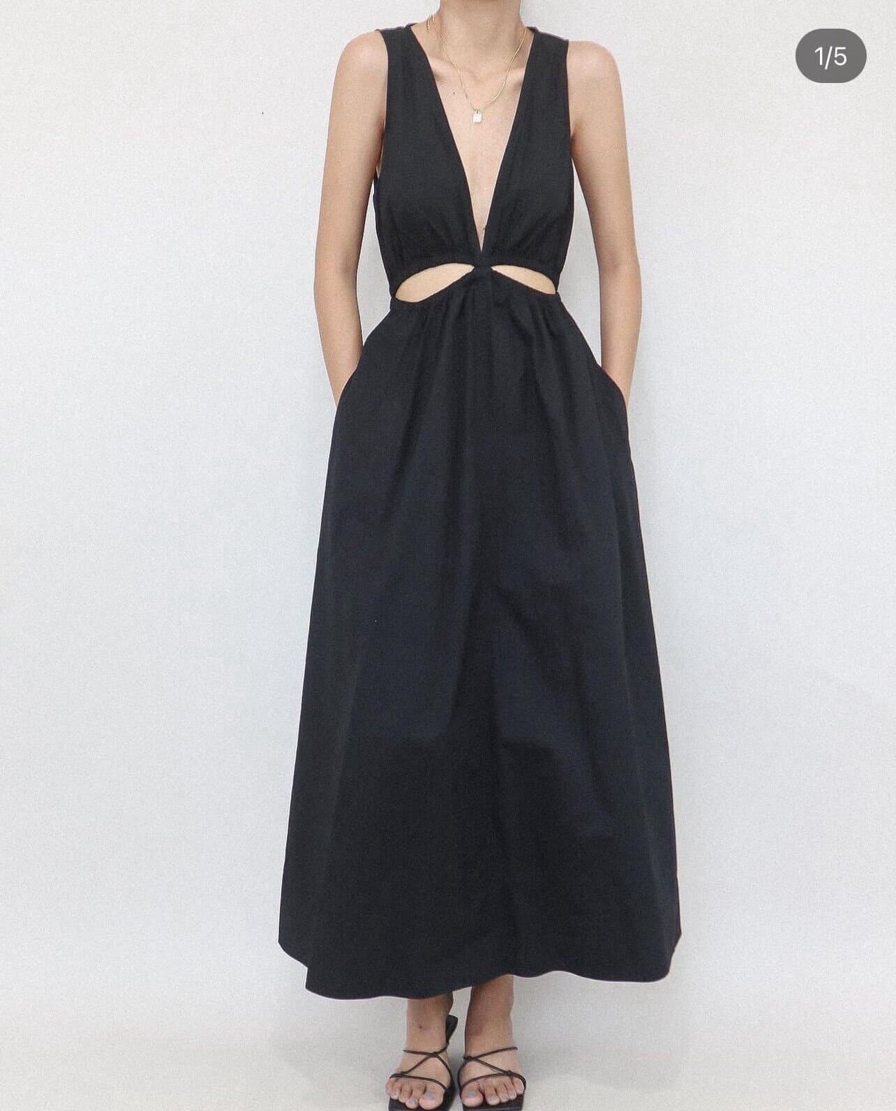 Robe midi a manche découpées ,avec poches /Patron de couture numérique PDF/Taille XS-XL/Téléchargement instantané avec 5 tailles imprimables - image 3