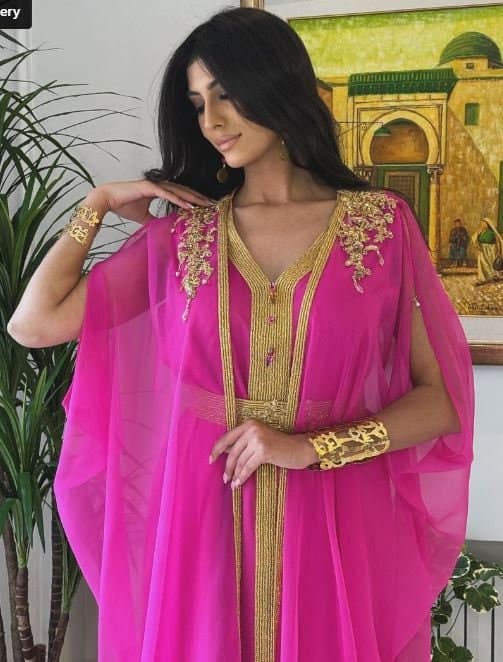 PDF swing pattern Kftan&salham - Muslim dress,caftan clothing for women, 6 Printable Sizes S--XXXL-pdf A4-pdf A0 - image 3