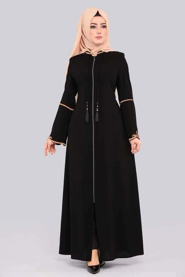 Digital Abaya Sewing Pattern PDF Elegant Zipper Front Abaya with Embroidery Details | Modest DIY Dress | Printable A4 Pattern M to 3XL - image 3