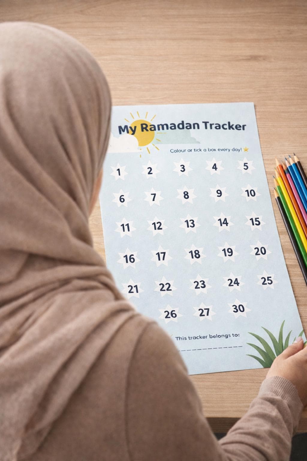 Kids Ramadan Tracker Printable | Islamic Good Deeds Chart (A4 Size Digital Download) - image 3
