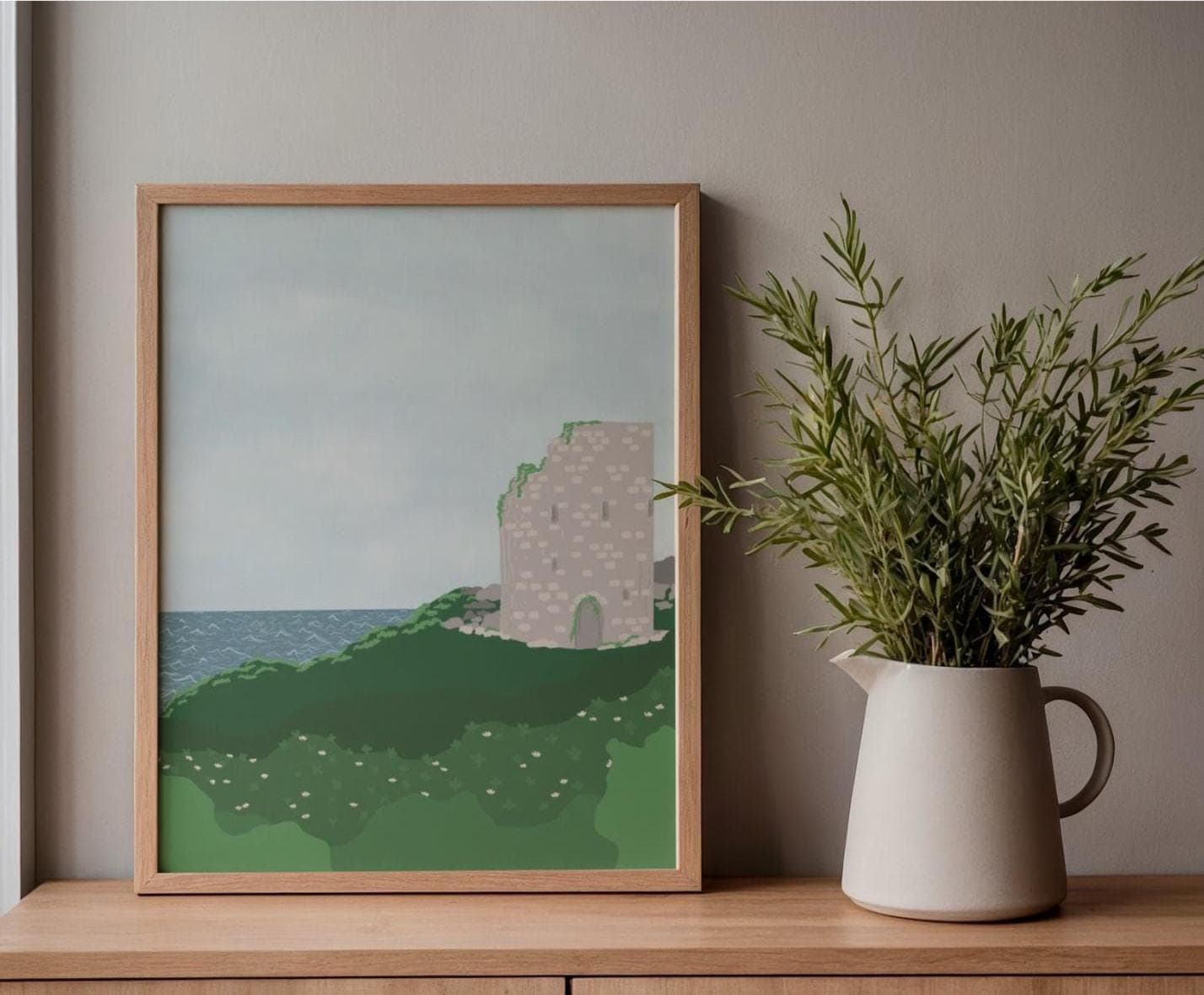 Irish Castle Wall Print: Hand-Drawn St. Patrick's Art (Digital Download) - image 4