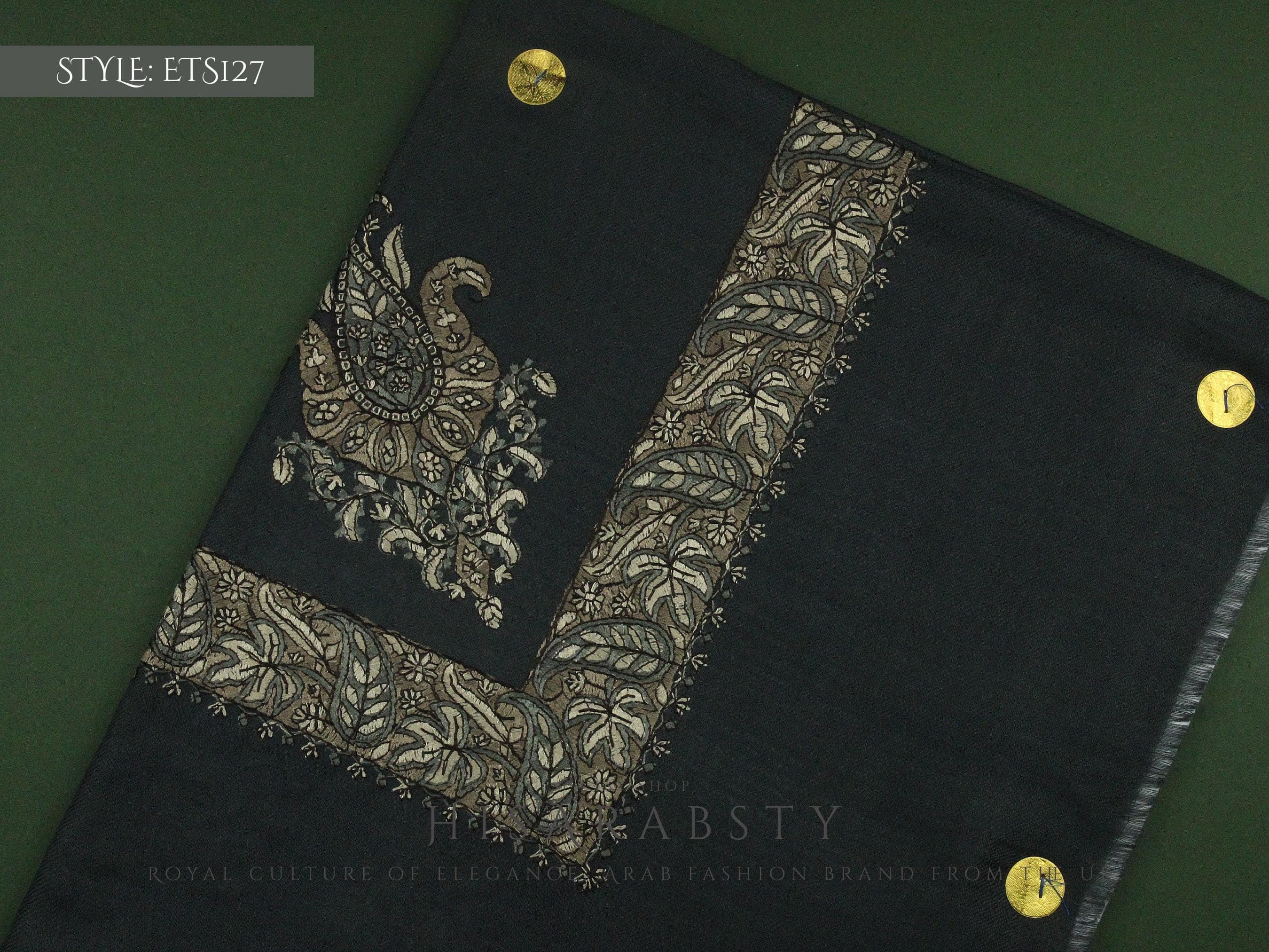 Rare Grey Colour Authentic Yemeni Shemagh Embroidered Scarf Amazing Keffiyeh Imamah Turban Outfit Islamic Attire Gift Ghutra Headwear - image 3