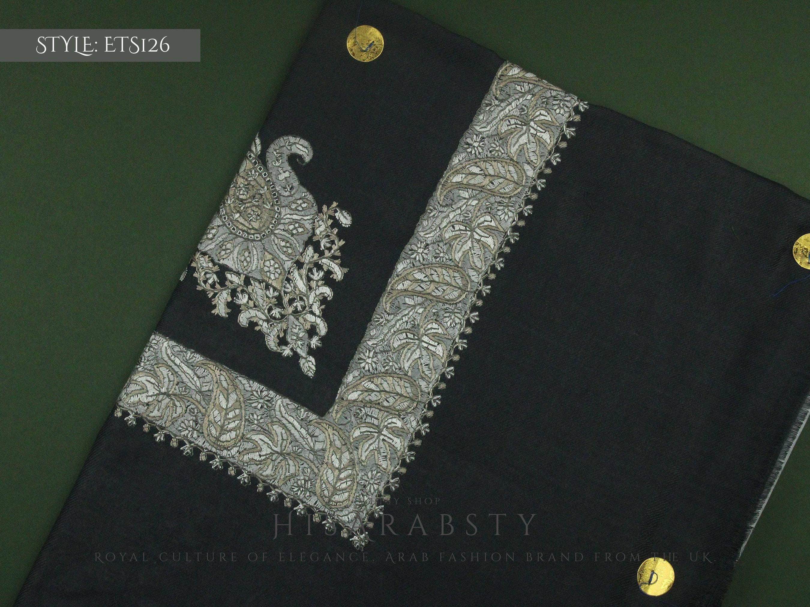 Rare Grey Colour Authentic Yemeni Shemagh Embroidered Scarf Amazing Keffiyeh Imamah Turban Outfit Islamic Attire Gift Ghutra Headwear - image 4