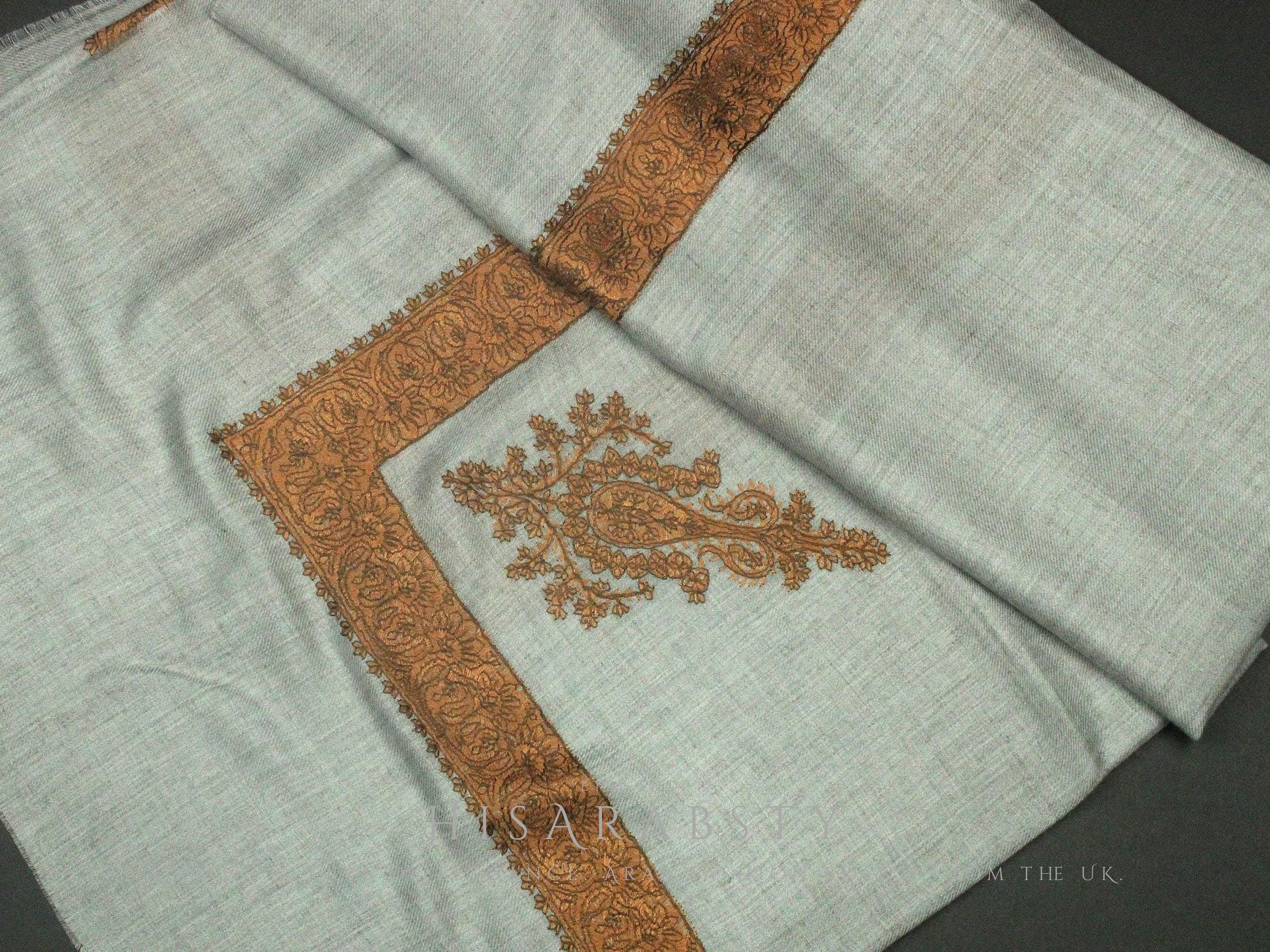 Rare Beige Authentic Yemeni Shemagh Embroidered Scarf Amazing Keffiyeh Imamah Turban Modest Outfit Islamic Attire Ghutra Headwear AR230