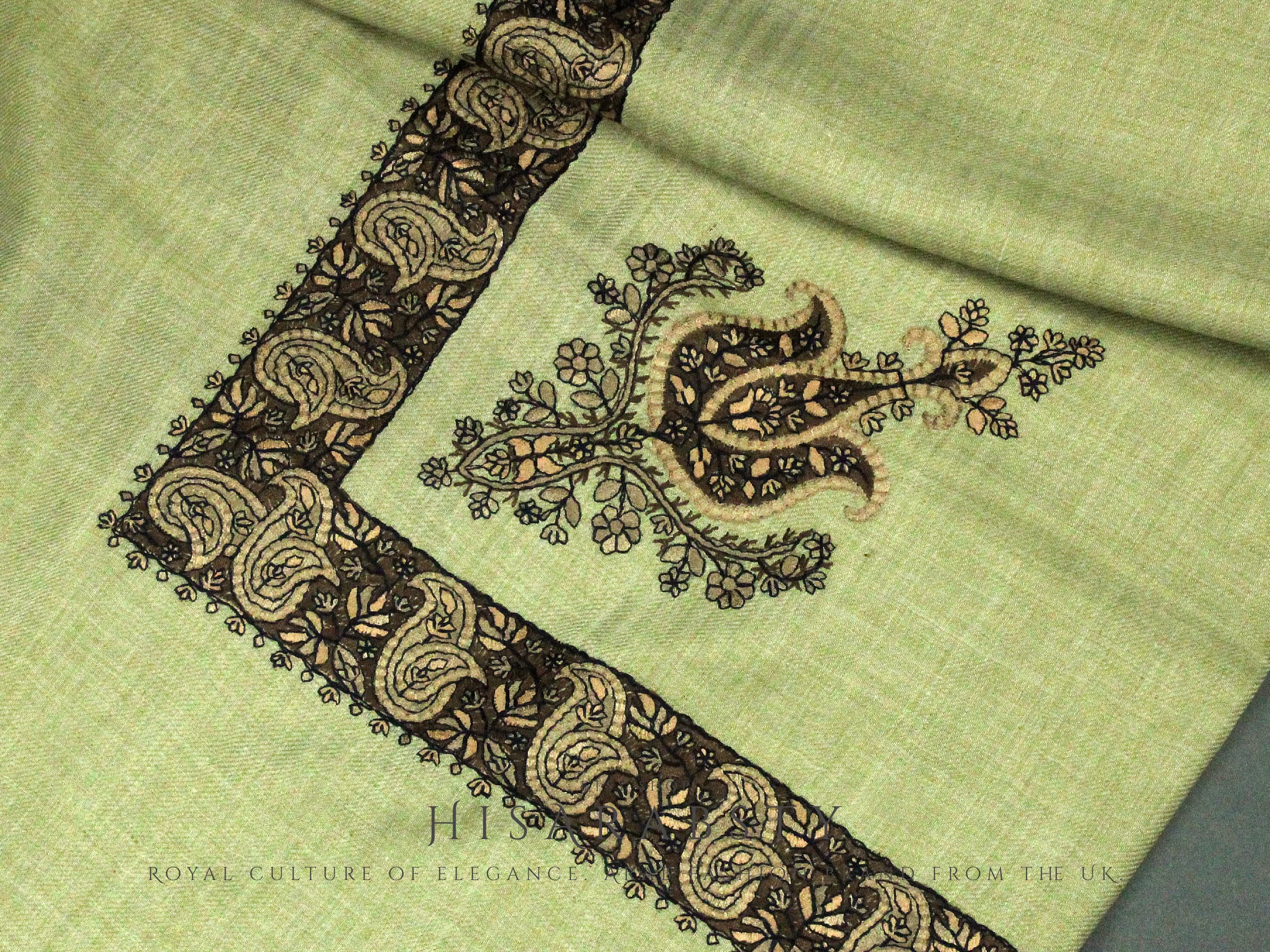 Rare Authentic Yemeni Shemagh Embroidered Scarf Amazing Premium Keffiyeh Imamah Turban Eid Outfit Islamic Attire Gift Ghutra Headwear AR104 - image 4
