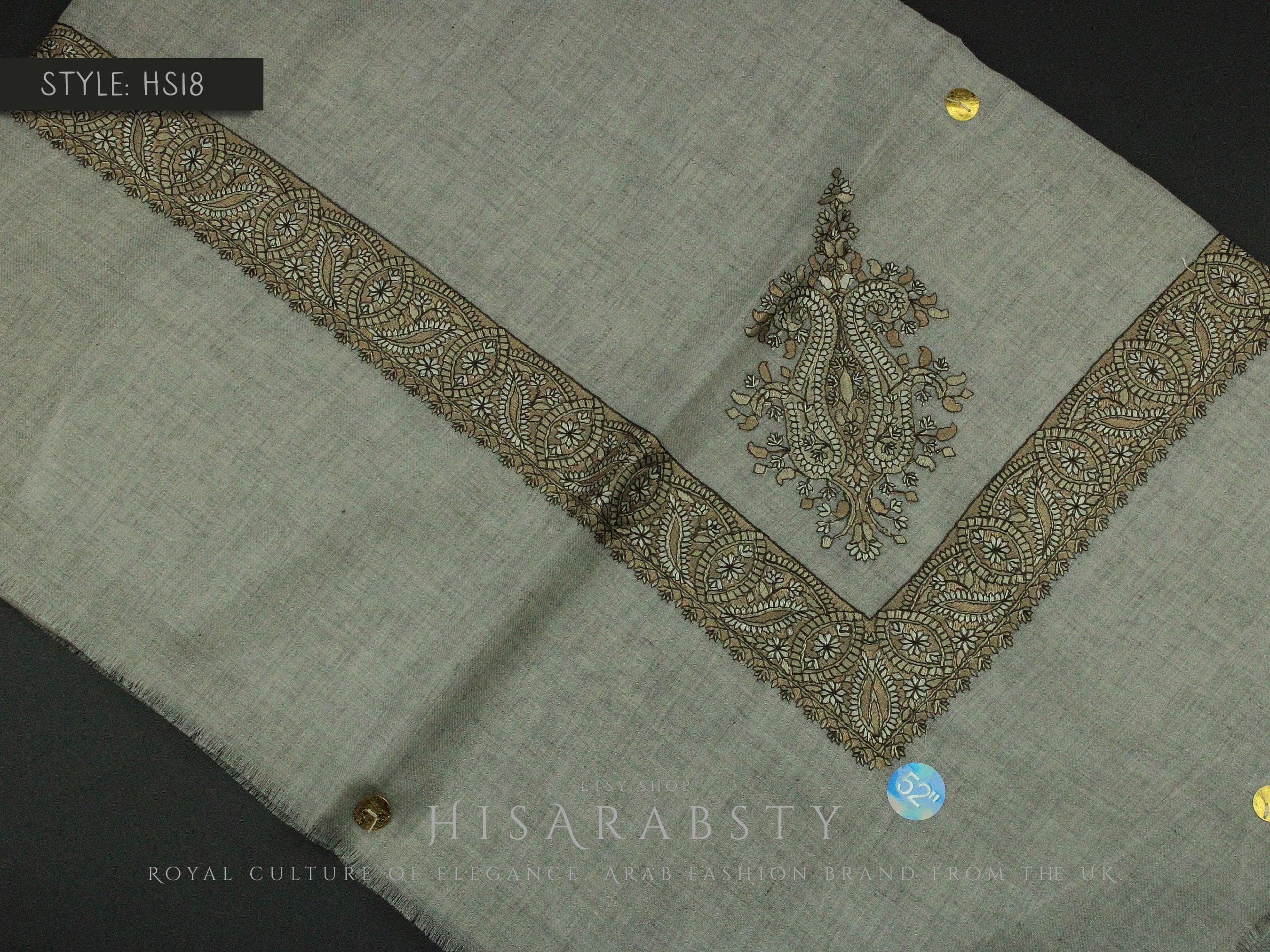 Rare Authentic Yemeni Shemagh Embroidered Scarf Amazing Keffiyeh Imamah Turban Modest Outfit Islamic Attire Ghutra Headwear Top Designs