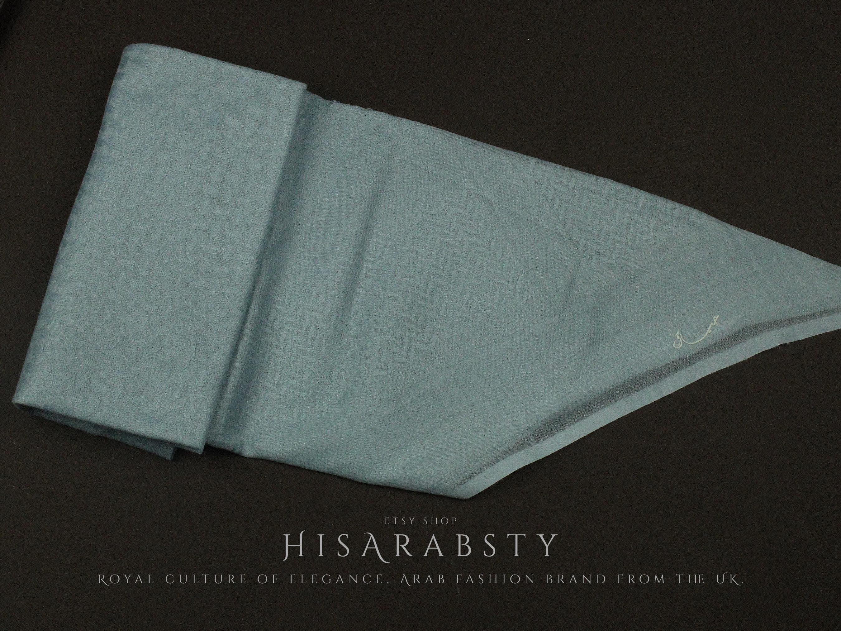 Rare Grey Shemagh Original Arabian Scarf Saudi Arabian Imamah Islamic Arabic Attire Ghutra Arab Outfit Soft Everyday Use - image 4