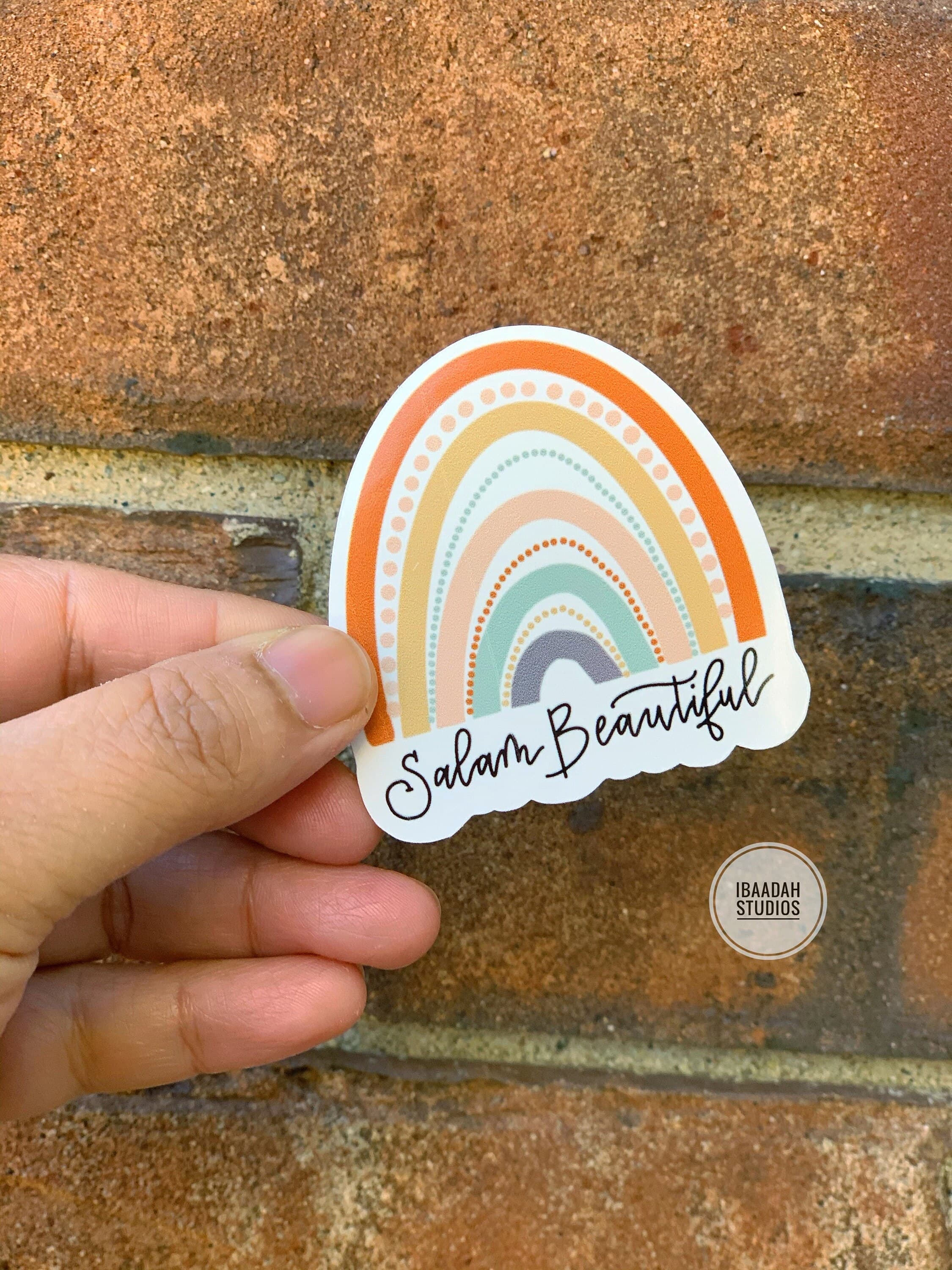 SALAAM BEAUTIFUL Sticker | Islamic Sticker for laptops, journals, water bottles, hydroflask, cars, Quranic Stickers, Decals, Muslim Reminder - image 5