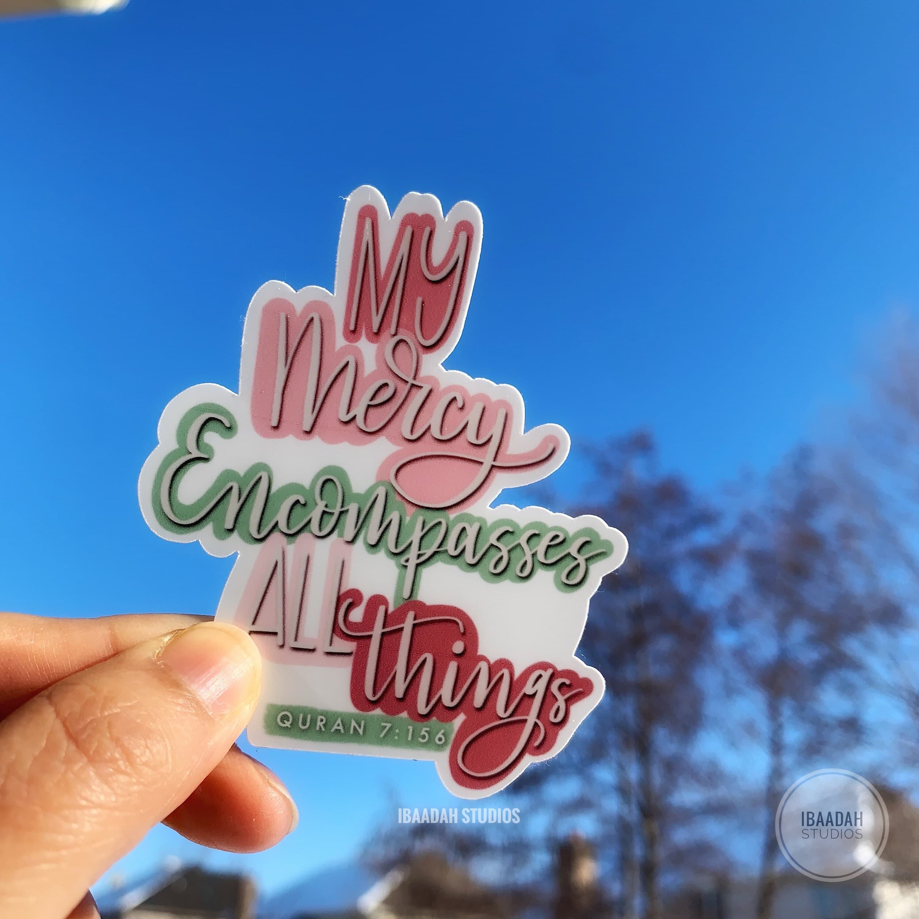 Islamic Sticker: My Mercy Encompasses Everything, Quranic Decal - image 3