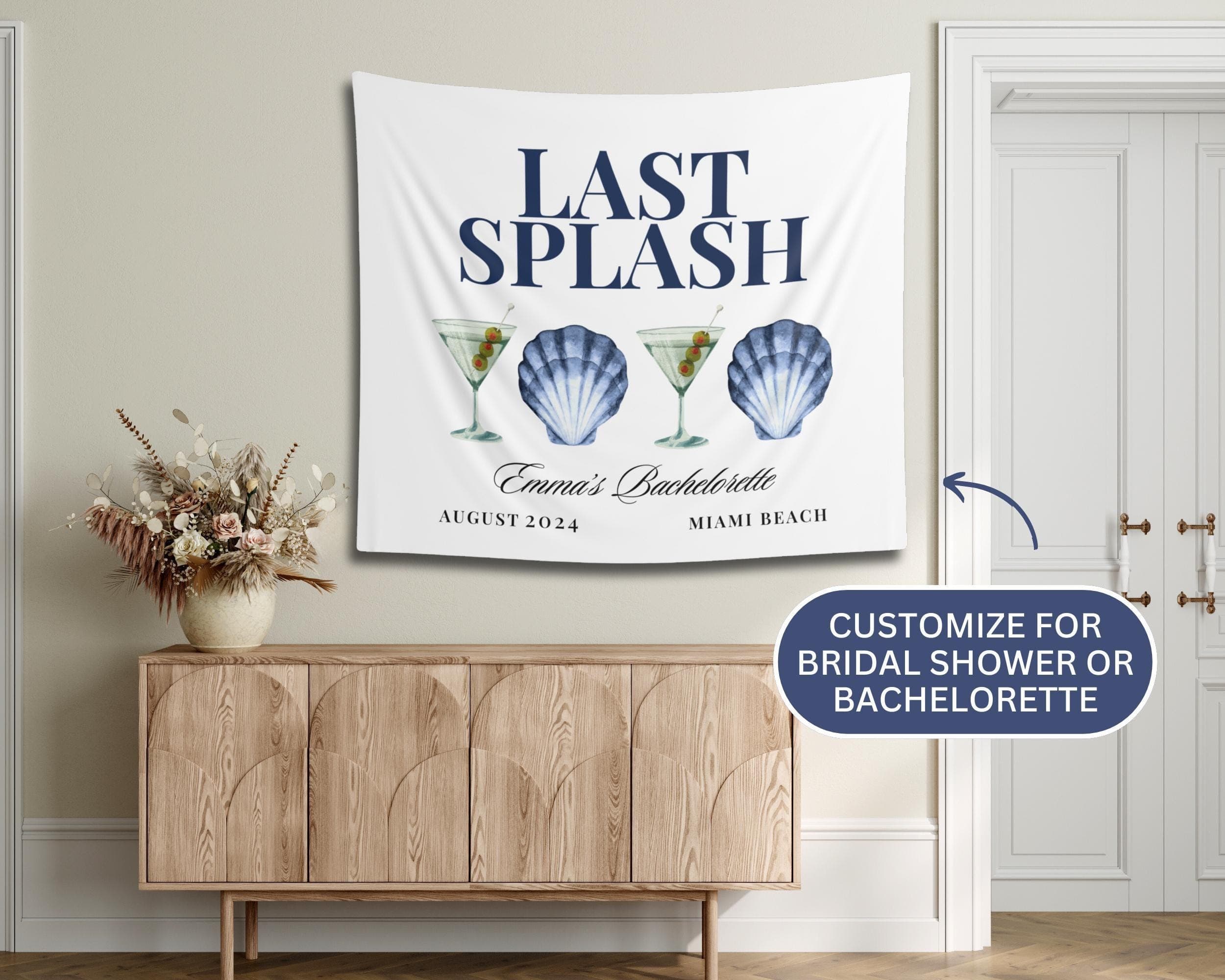 Last Splash Bachelorette Banner: Custom Coastal Party Backdrop - image 4