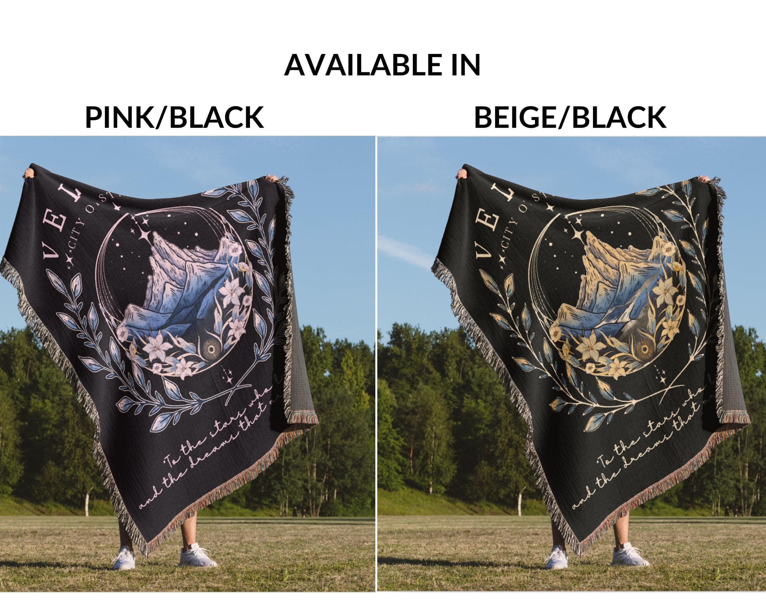City of Starlight Woven Blanket: Fantasy Book Quote, Fae World Merch - image 4