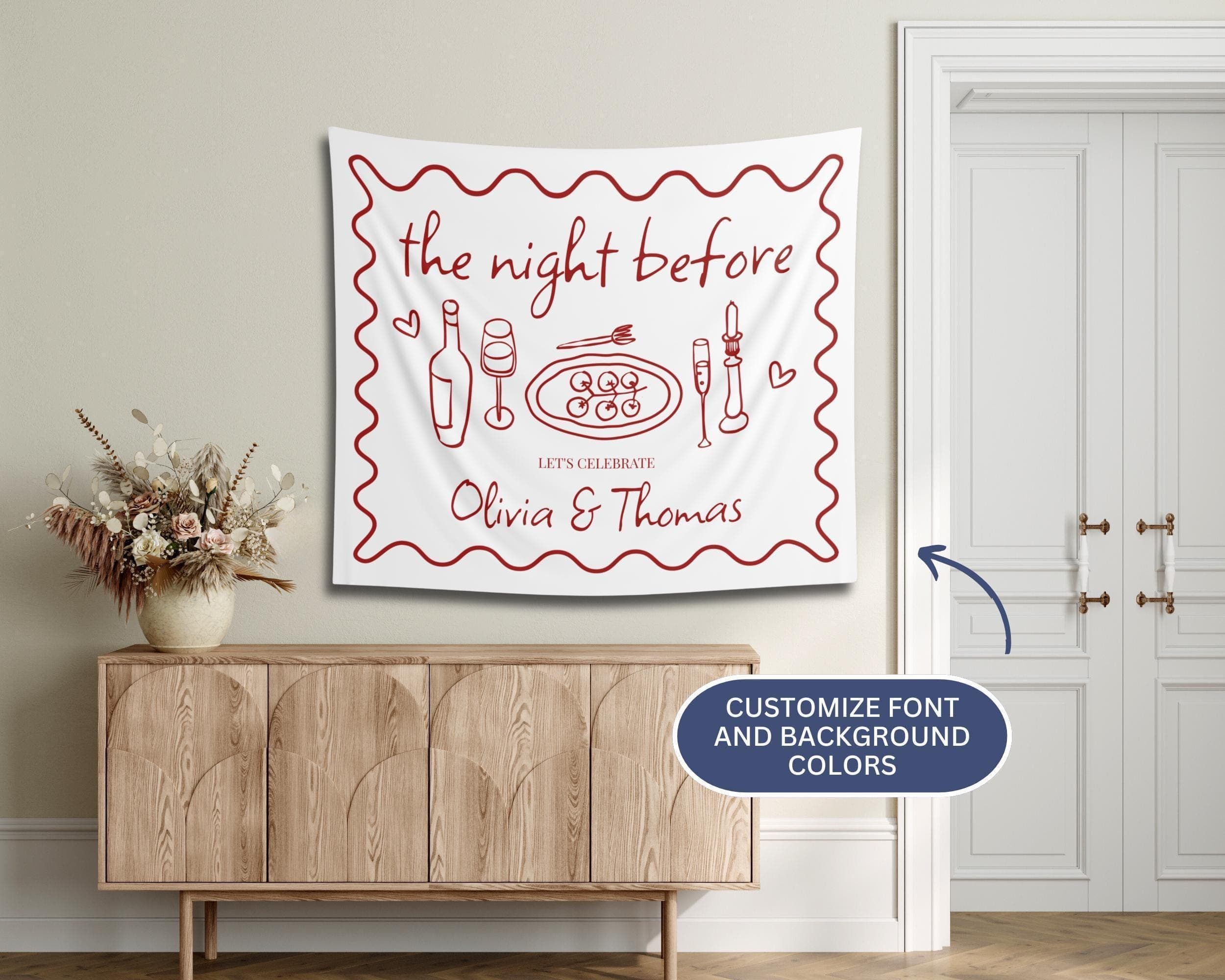 Personalized Thats Amore Banner: Rehearsal Dinner, Engagement Party - image 4