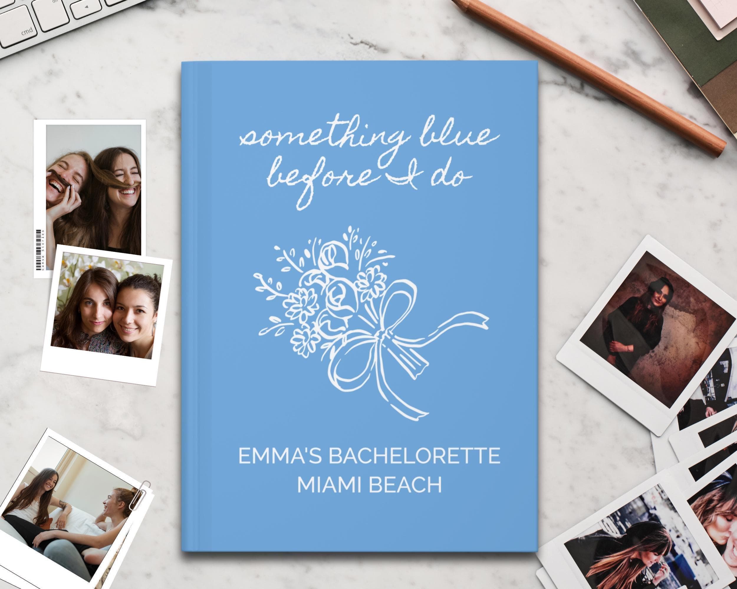 Polaroid Guest Book: 'Something Blue' Bachelorette Party Scrapbook - image 3