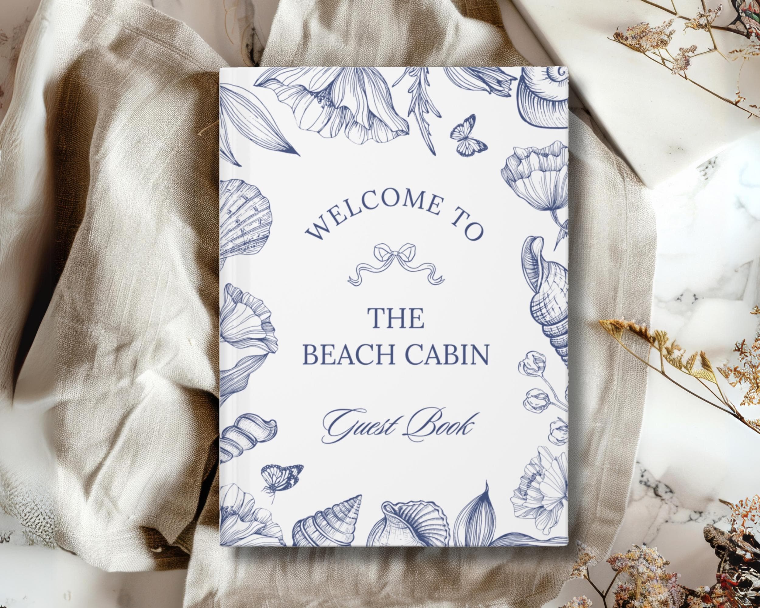 Coastal Airbnb Guest Book: Personalized Beach Theme Memory Journal - image 3