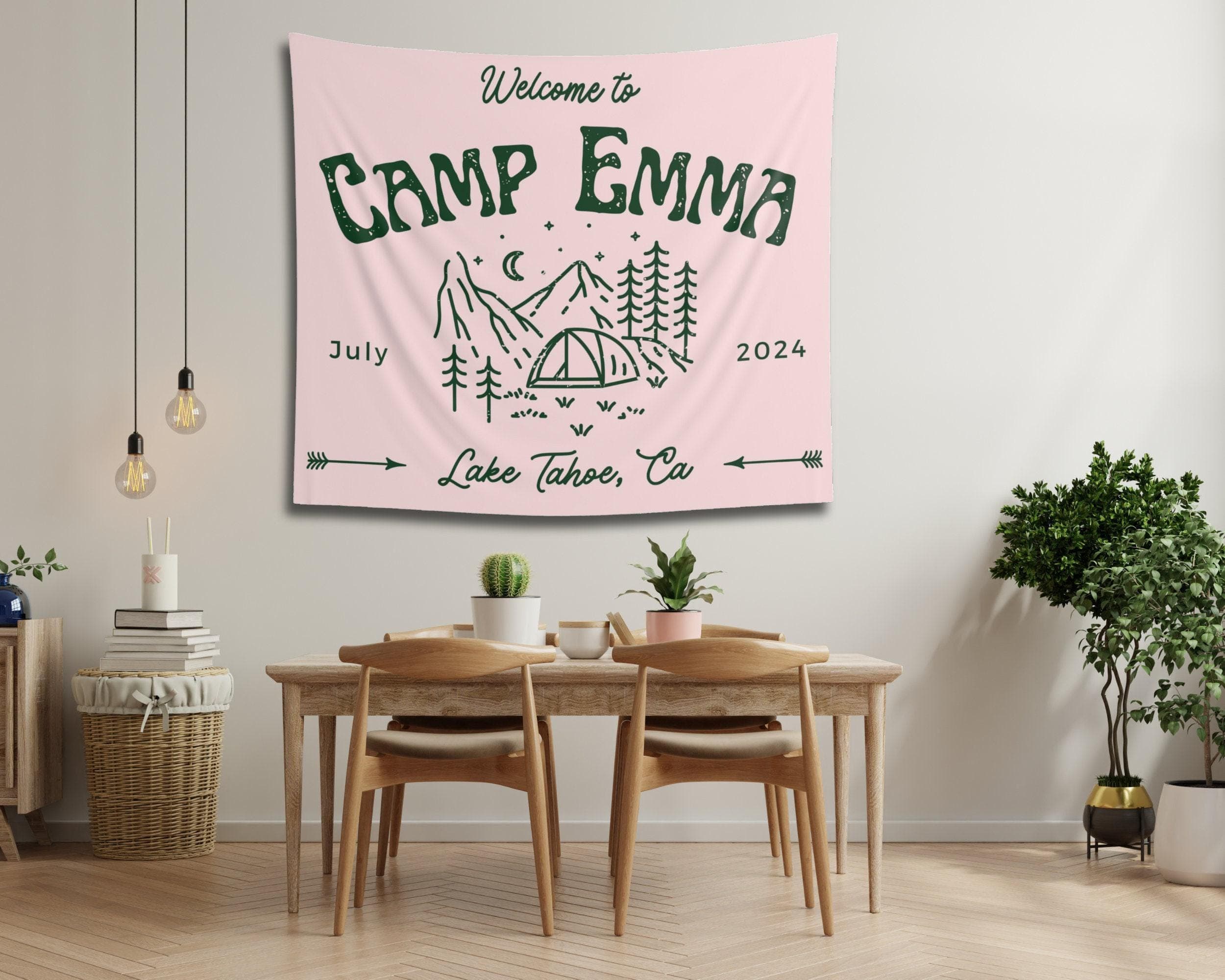 Personalized Camp Bachelorette Tapestry: Custom Party Backdrop - image 4