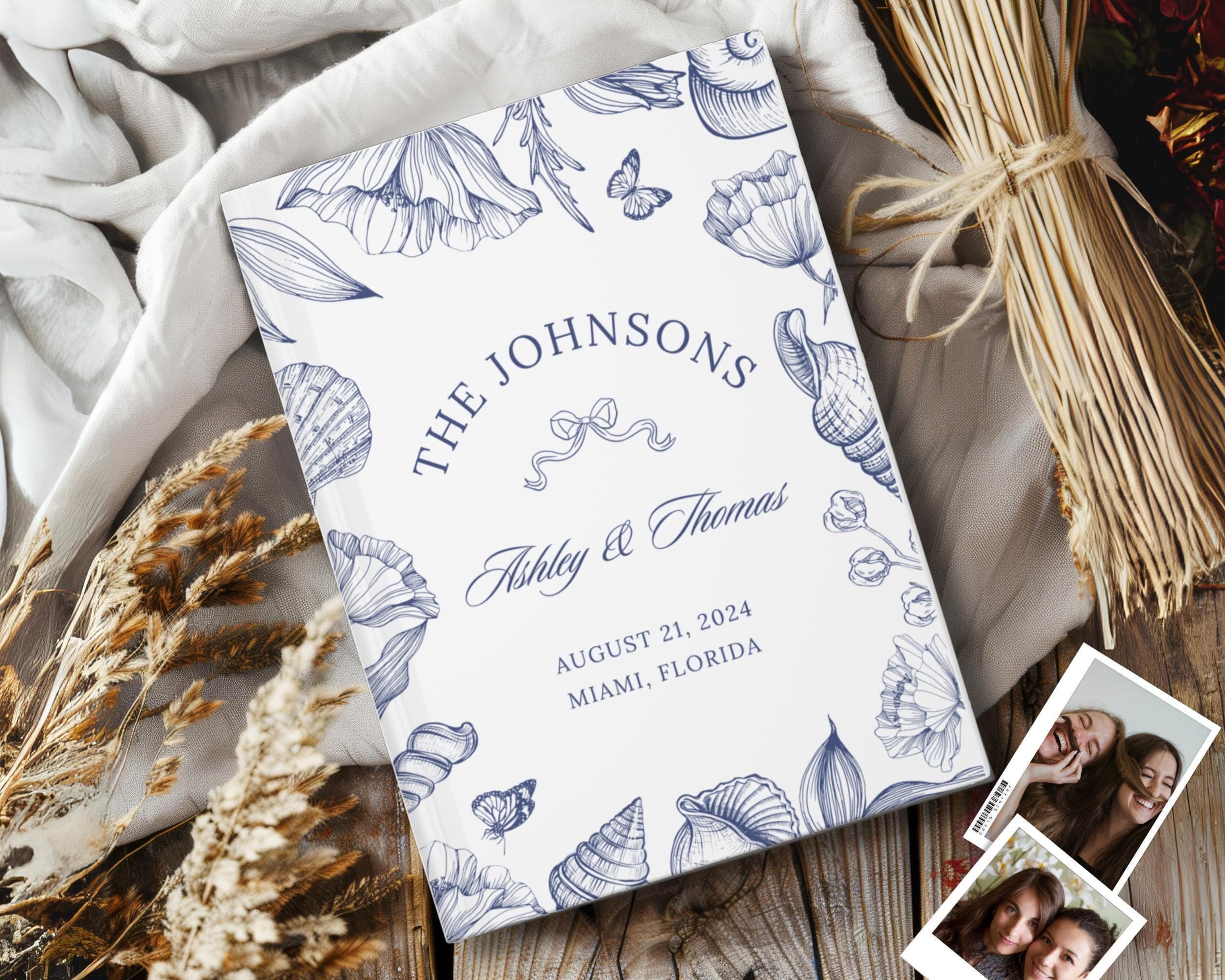 Coastal Wedding Guest Book: Polaroid Album, Beach Theme - image 5