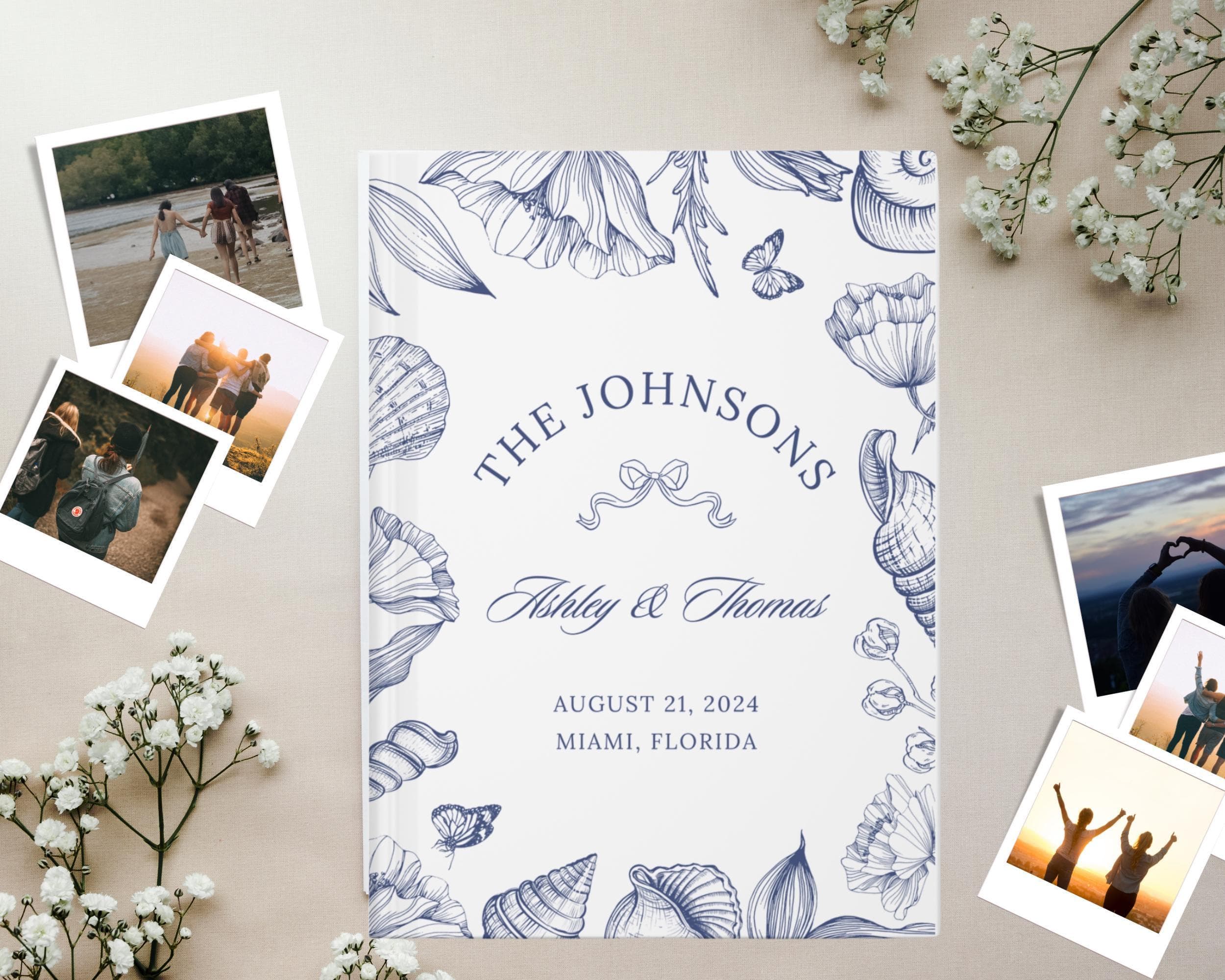 Coastal Wedding Guest Book: Polaroid Album, Beach Theme - image 3