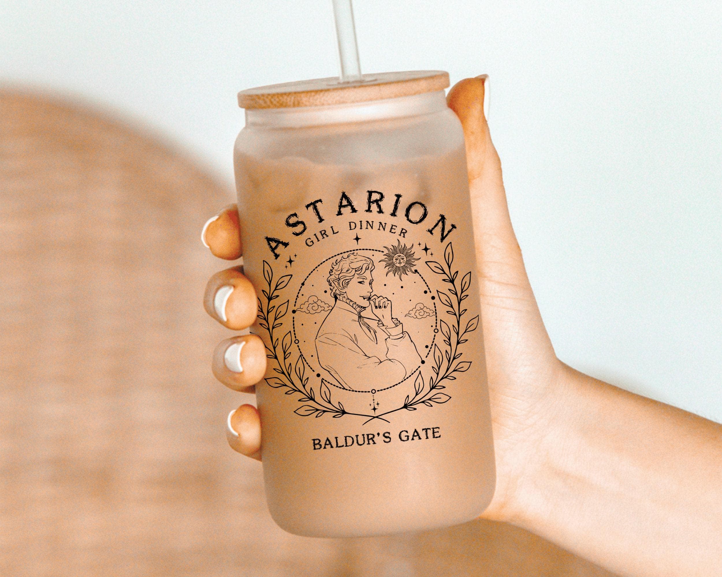 Astarion Baldurs Gate Glass Tumbler: Video Gamer Gift