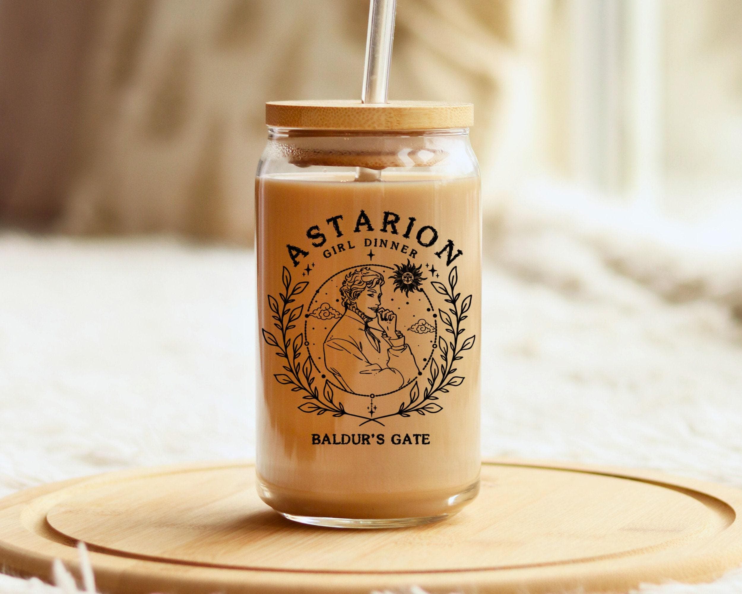 Astarion Baldurs Gate Glass Tumbler: Video Gamer Gift - image 3