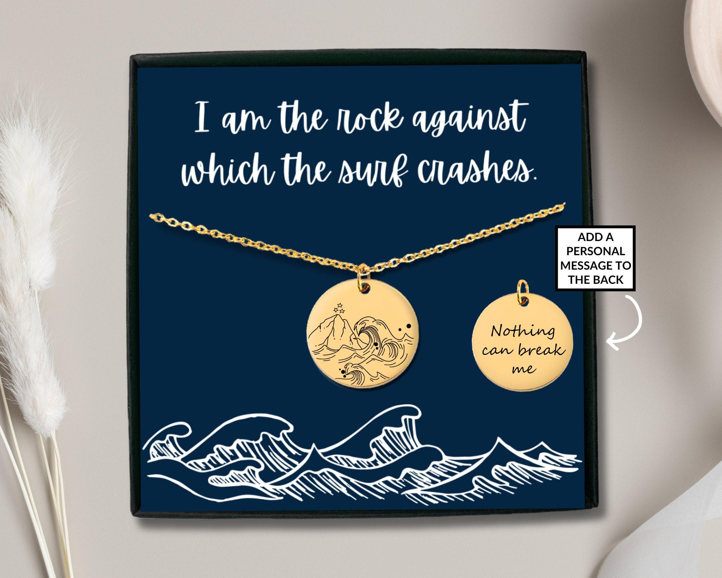 Valkyrie Warrior Necklace: "I am the rock" Bookish Gift
