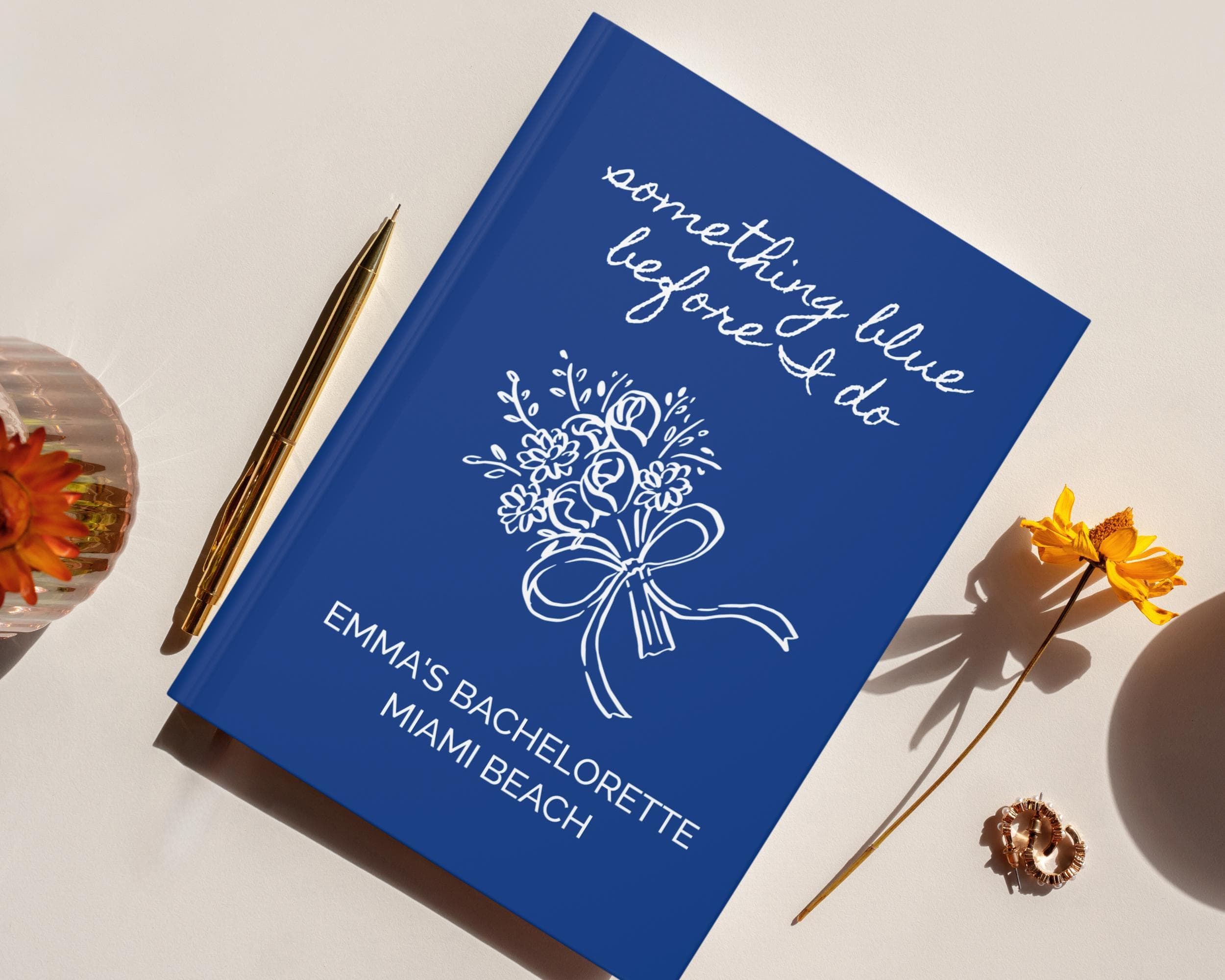 Polaroid Guest Book: 'Something Blue' Bachelorette Party Scrapbook - image 4