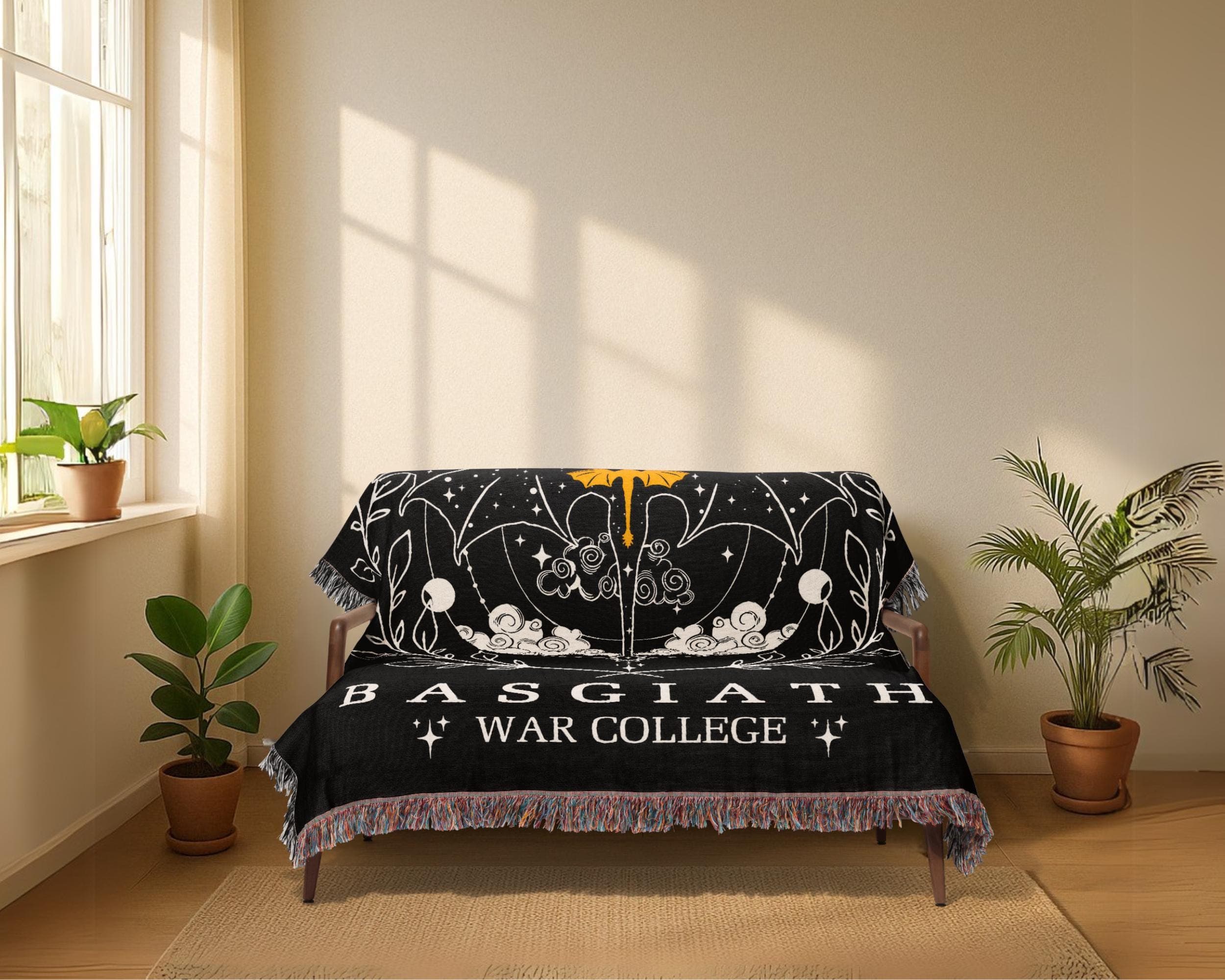 Dark Acadamia Dragon Rider Blanket, Dragon Lover gift, Black Friday Gift, Woven Thrown Blanket for her, Booktok Merch, Basgiath Merch - image 4