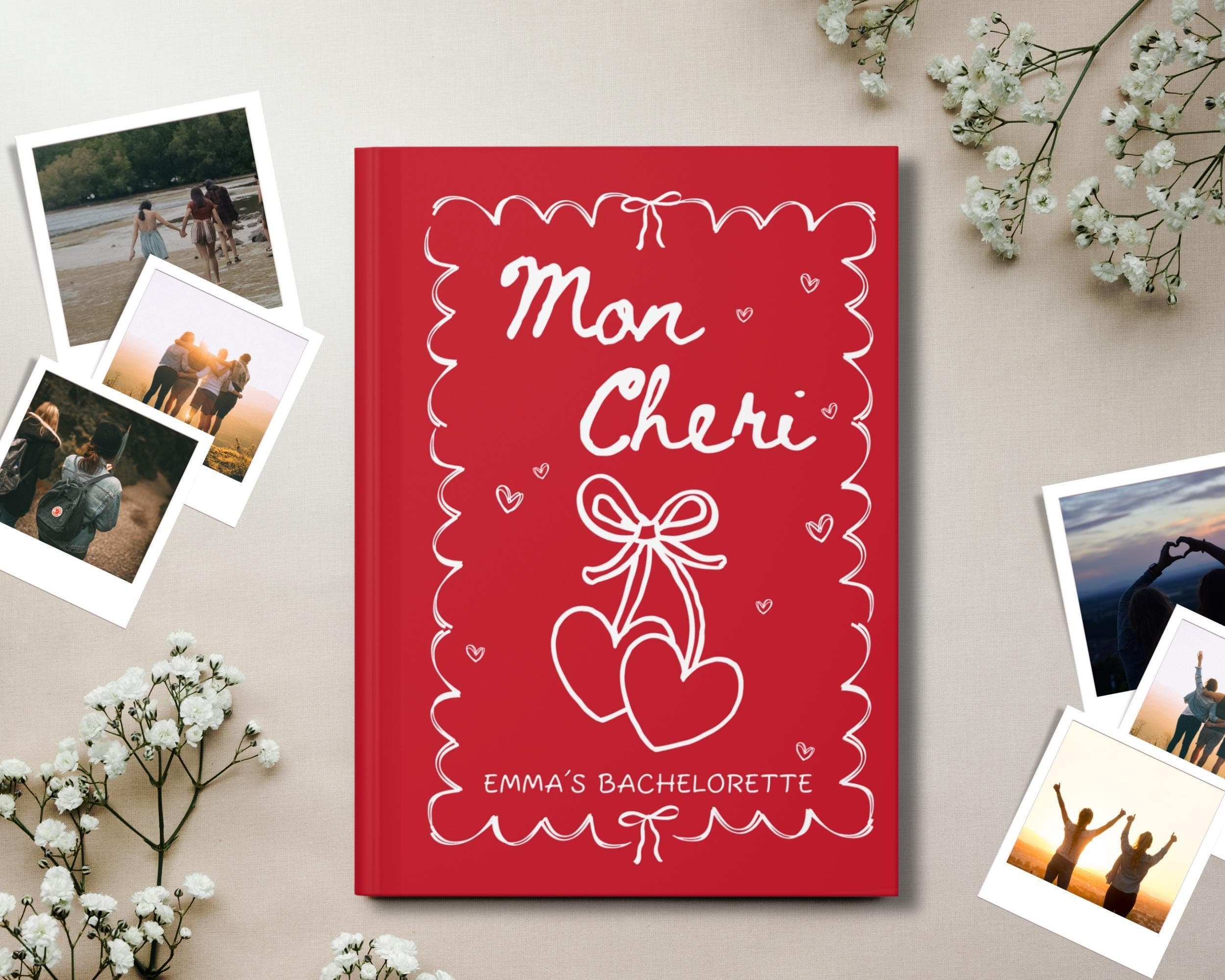 Cherry Bachelorette Photo Album: Personalized Celebration Memory Book