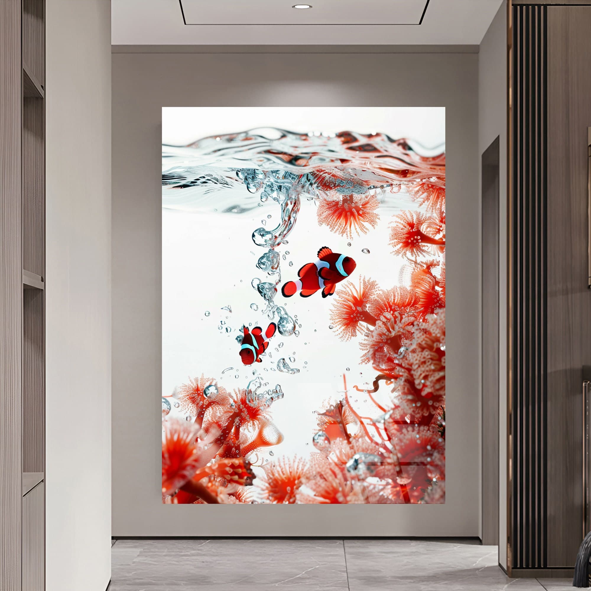Clear aquarium decor Tempered Glass wall Art fish decor natural decor Ocean Wall Art Luxury wall art Wall hangings Large artwork Home decor - image 5