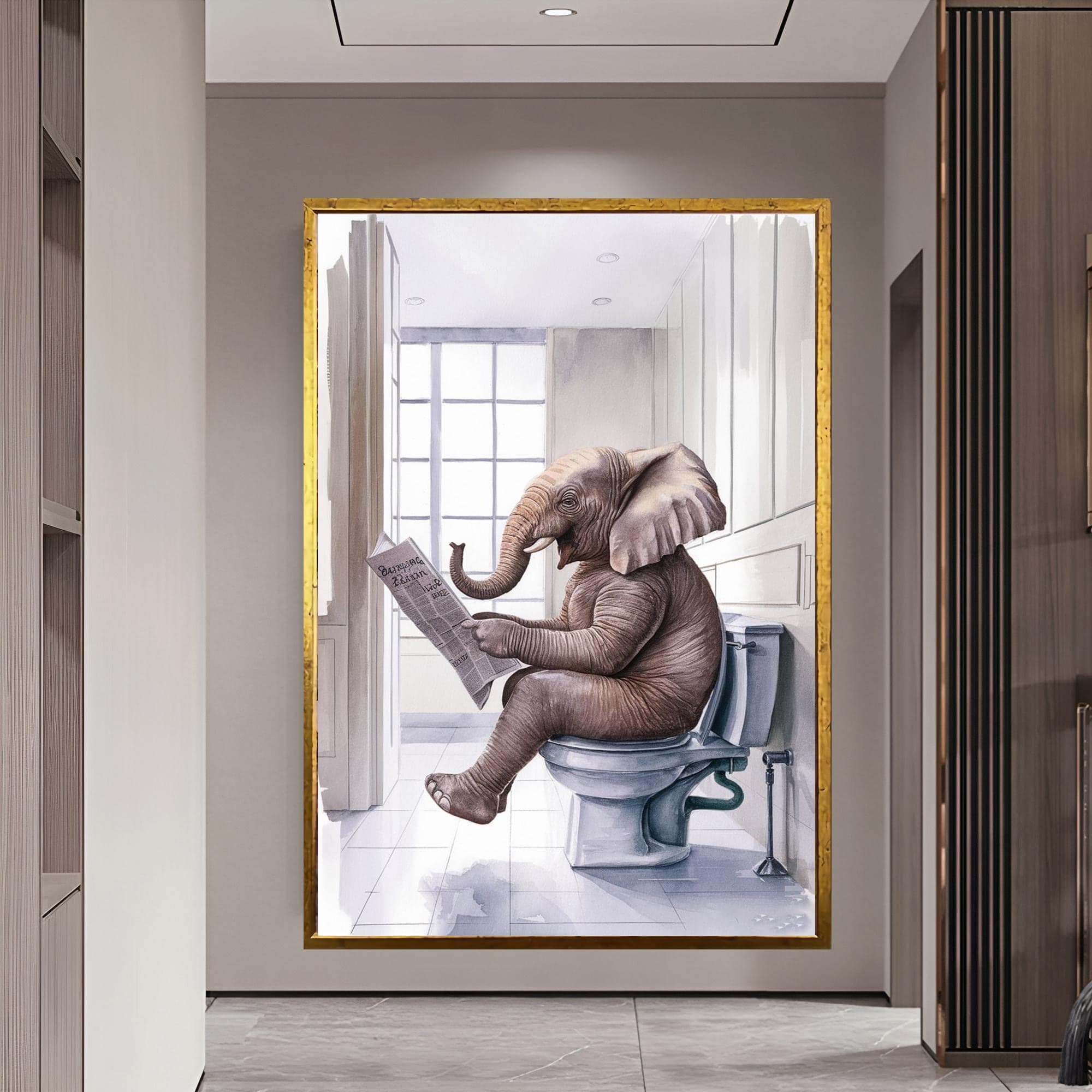 Elephant Decor Canvas Wall Art African Animal Decor Animal Art Elephant Unique Christmas Gift Interior Design Framed Wall Art Gift For Dad - image 4