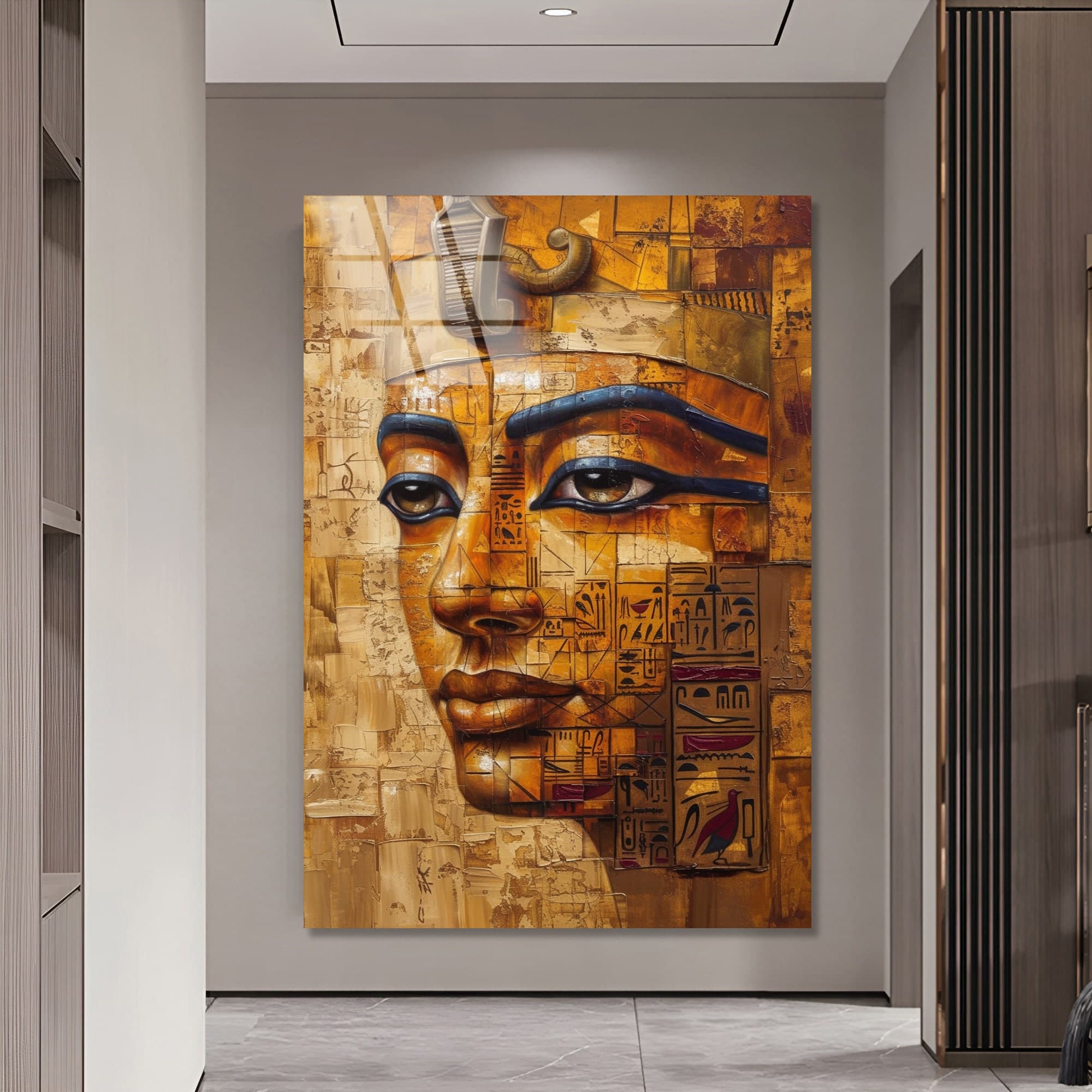 Egyptian Mythology Art Egyptian Gods Decor Ancient Egypt Tempered Glass Wall Art Fashion wall Art Wall Art Glass large artwork Wall Hangings