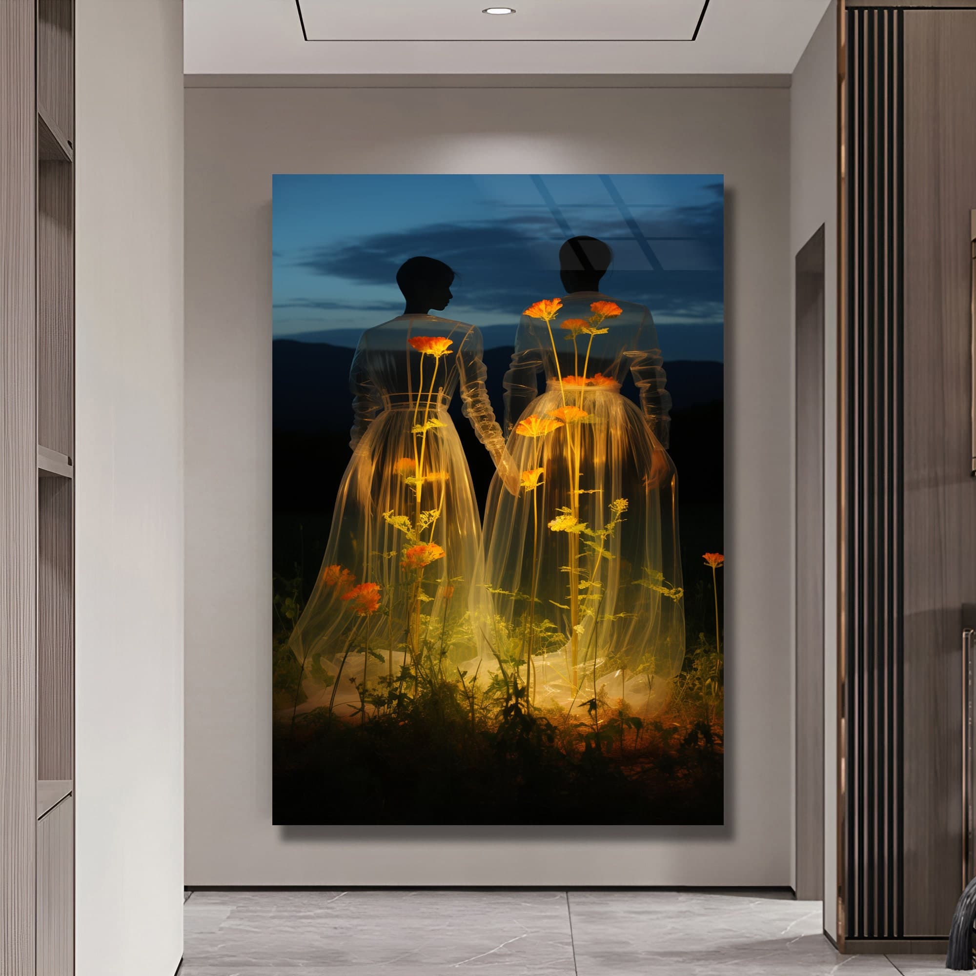 Love Wall Art, Love Glass Print, Art Glass, Wedding Gift, Valentine's Day gift, Wedding Day Gift, Abstract WallDecor, Bedroom Wall art, Gift - image 5