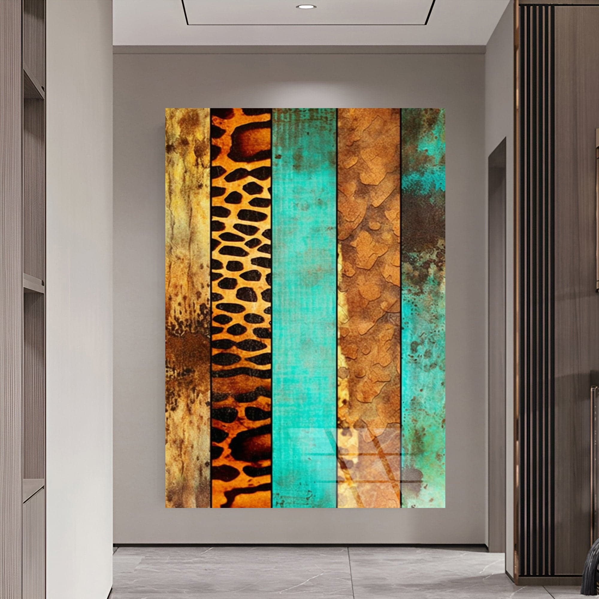 tempered glass wall art Abstract Pattern Art Abstract decor luxury wall art modern wall art housewarming gift gold framed art wall art gifts - image 4