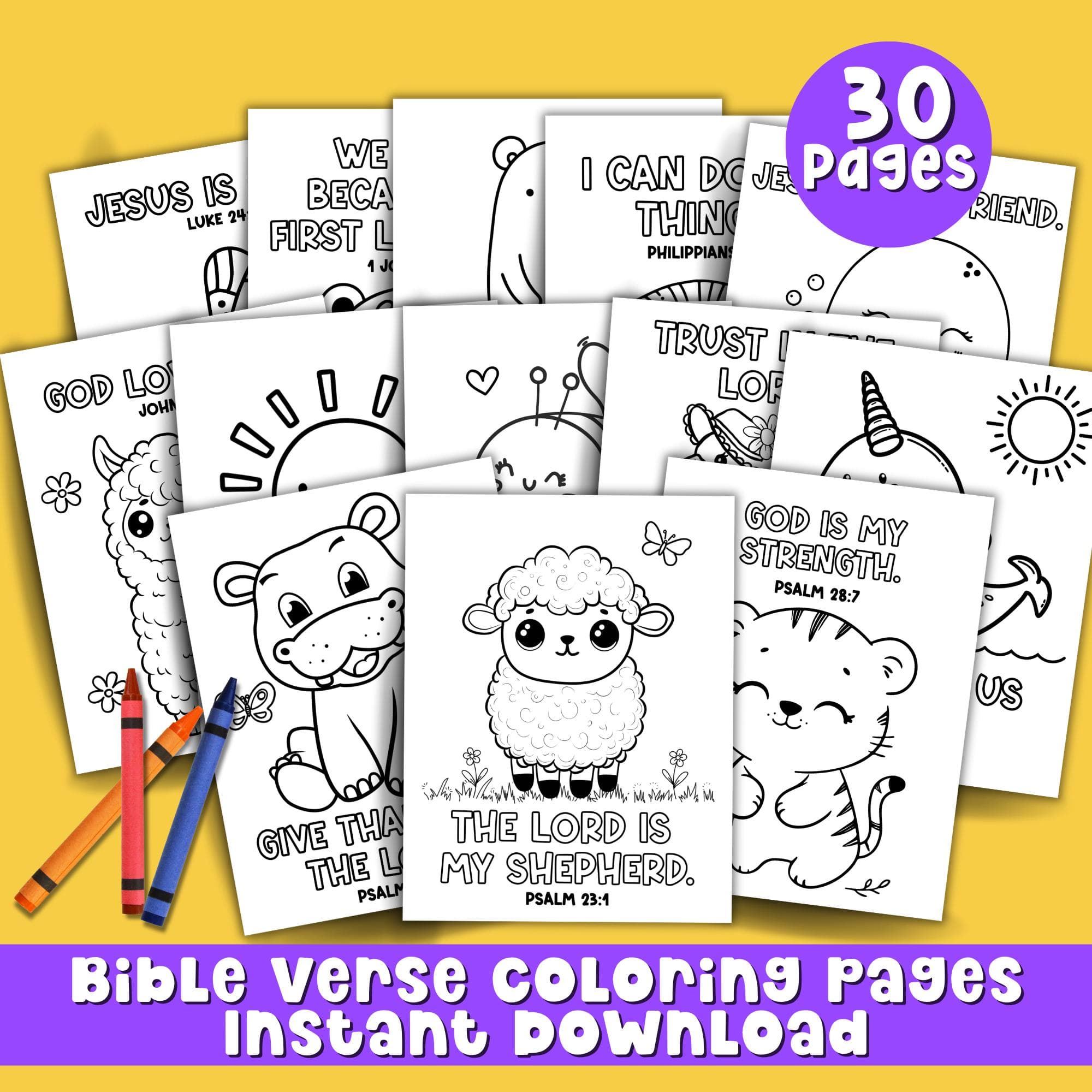 Bible Verse Coloring Kid Christian Sunday School Activity Sheet Preschool Activity Church Nursery Faith Based Gospel Coloring Printable Page