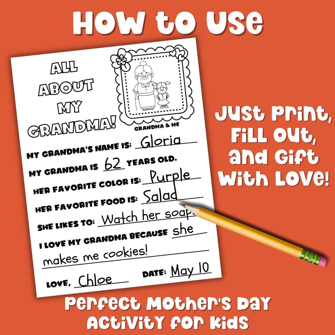 Mothers Day Activity