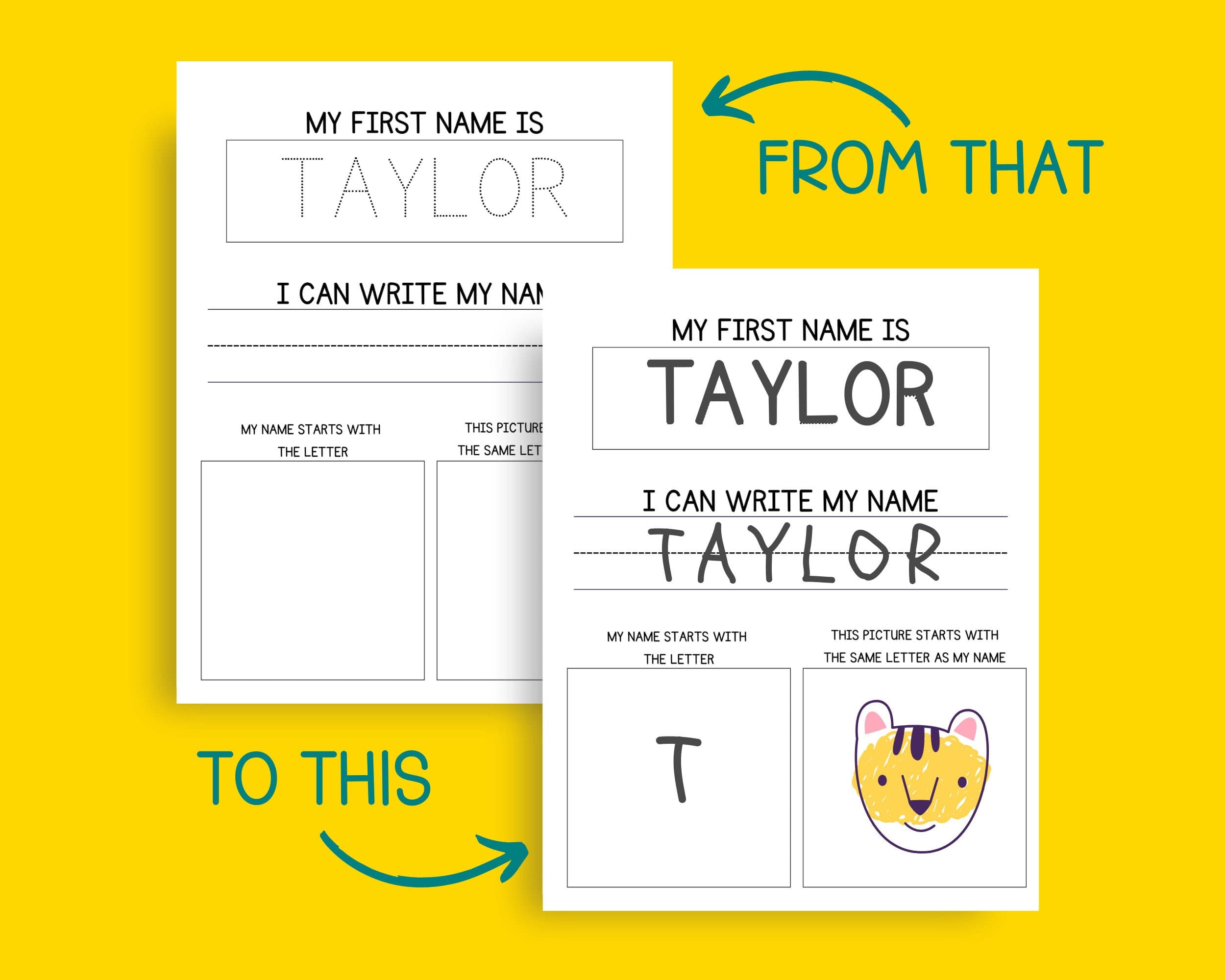 Name Practice Homeschool Morning Menu