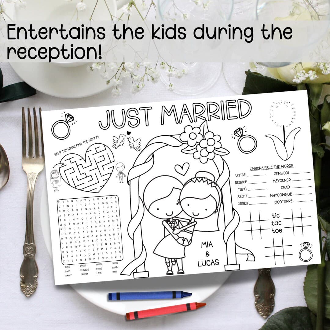 Wedding Reception Kid Activity