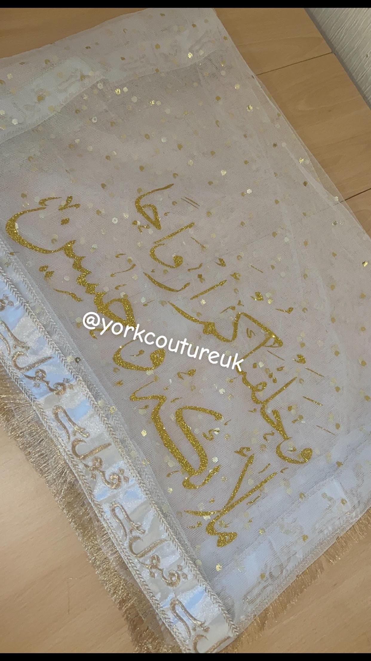 Personalised Bridal veil Qabool hai dupatta Border Kiran Lace Bridal Dupatta for Entrance Rukhsati and Shaadi Dulhan veil Wedding - image 4