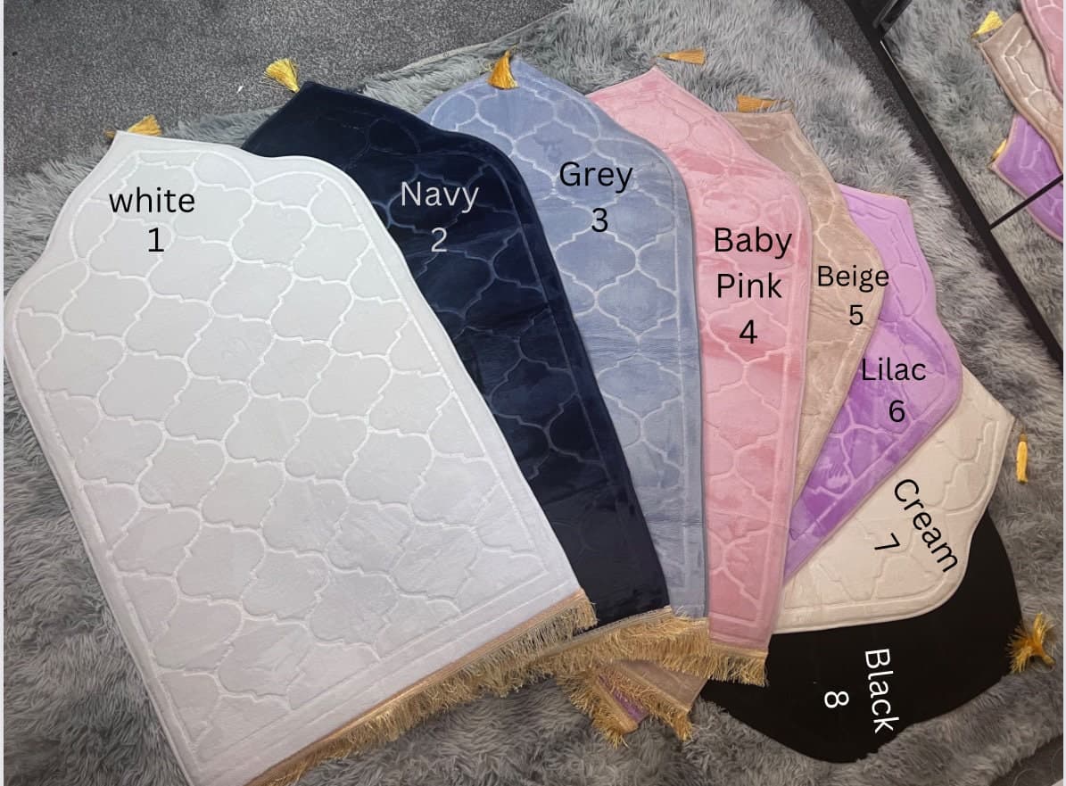 Foam Padded Prayer Mat: Soft Islamic Rug, Muslim Gift