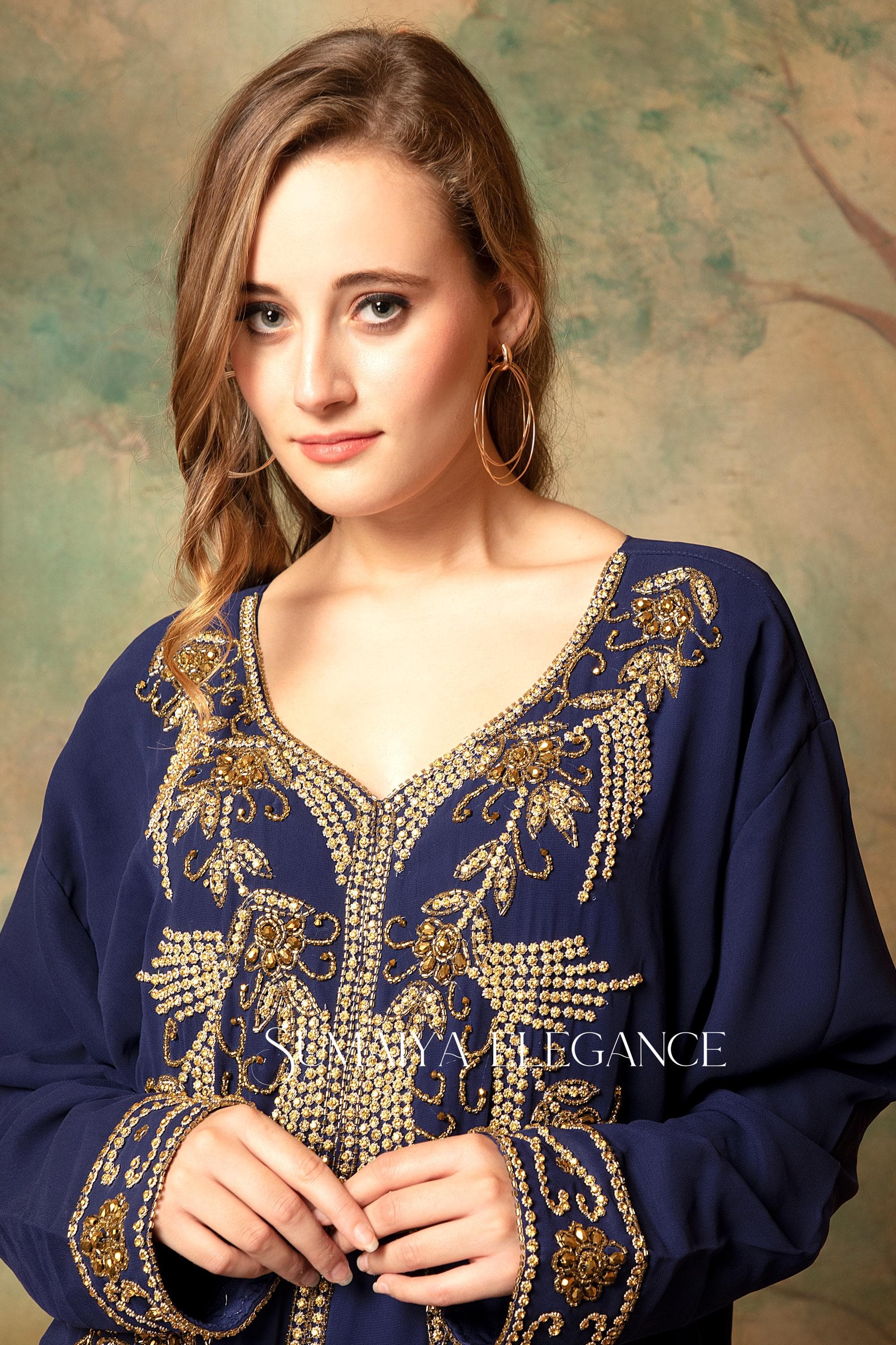Farah Takchita Moroccan Caftan Arabic Abaya Kaftan Dubai Fancy Hand Beaded Party Wear Wedding Long Gown Stylish Dress Comes with Scarf Free - image 3